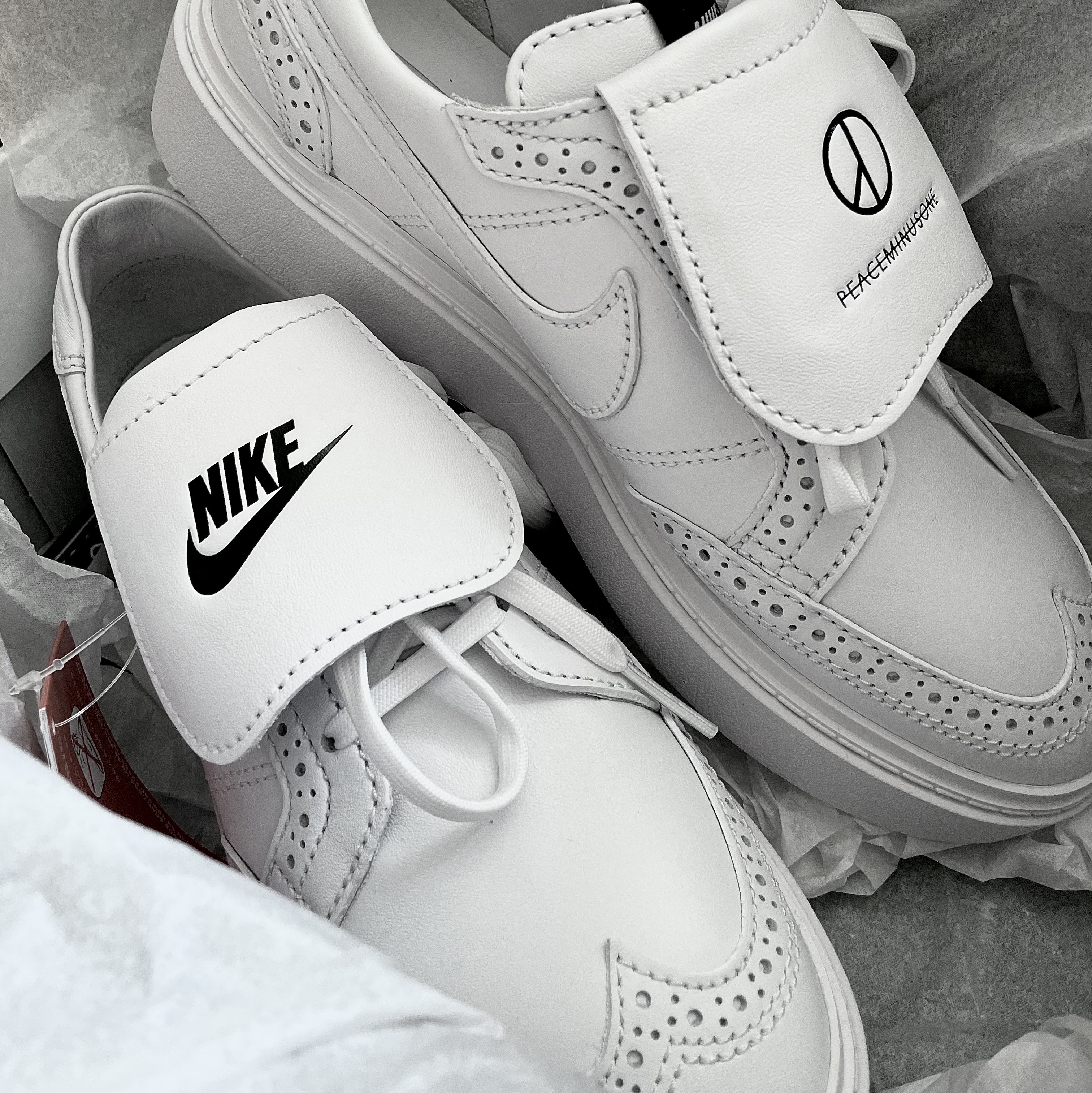 Nike x Peaceminusone Kwondo1 White 착용 스타일 - 1