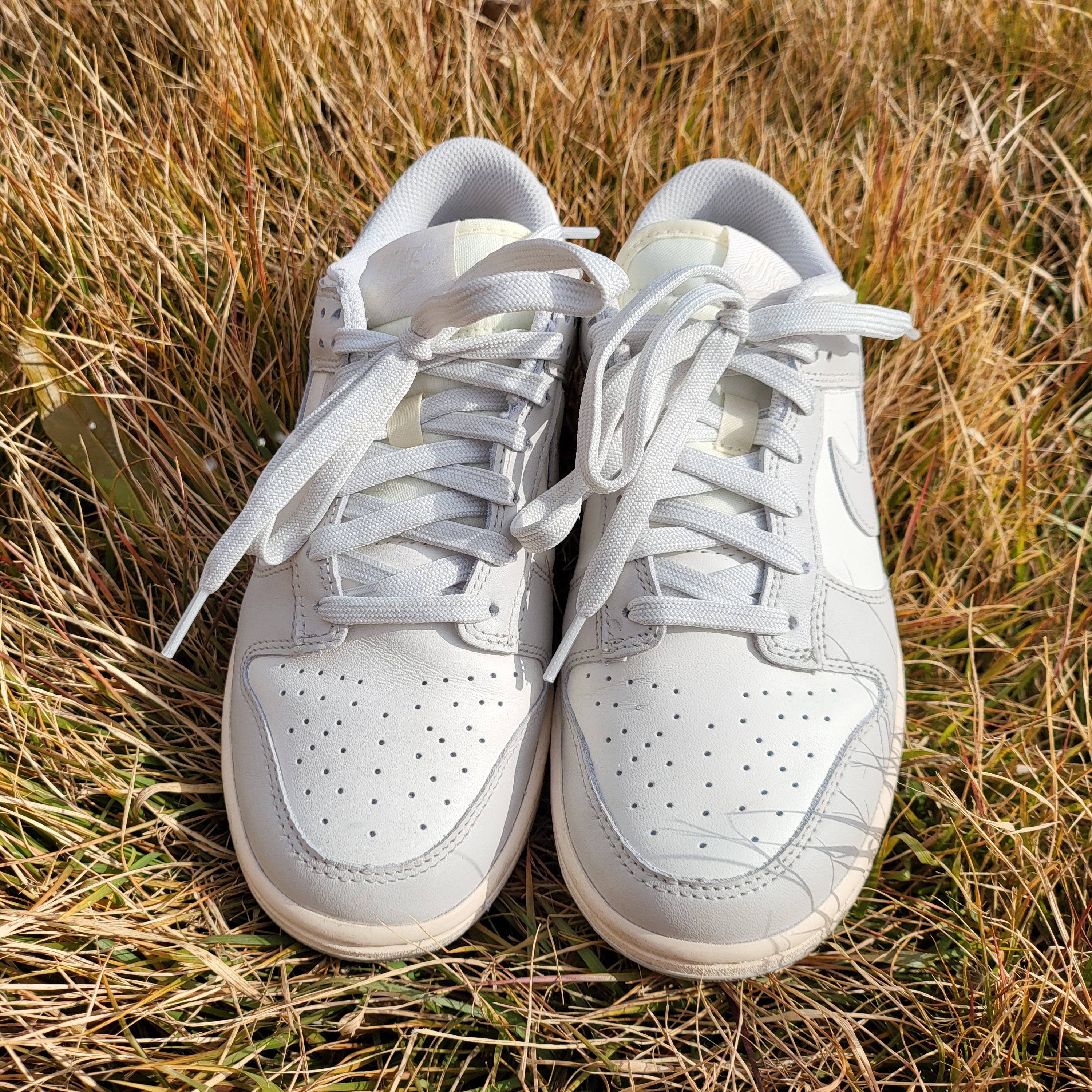(W) Nike Dunk Low Light Bone 착용 스타일 - 3