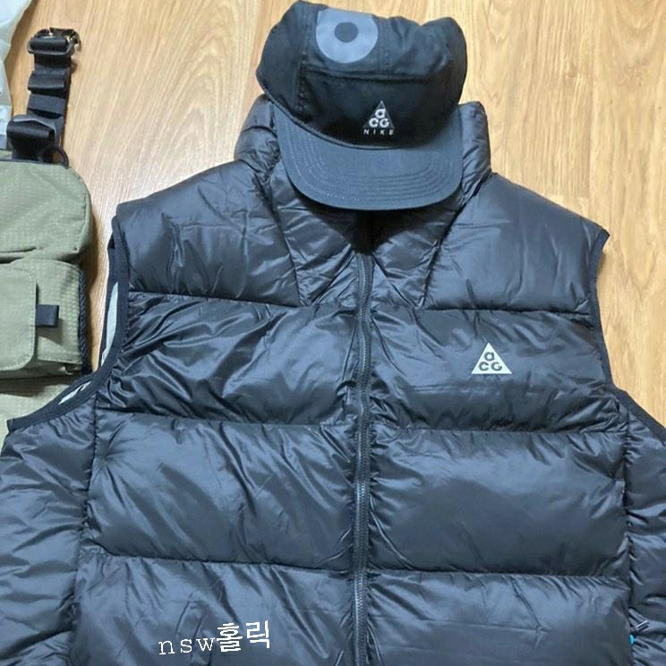 Nike ACG Therma-Fit ADV Lunar Lake Puffer Vest Black - Asia 착용 스타일