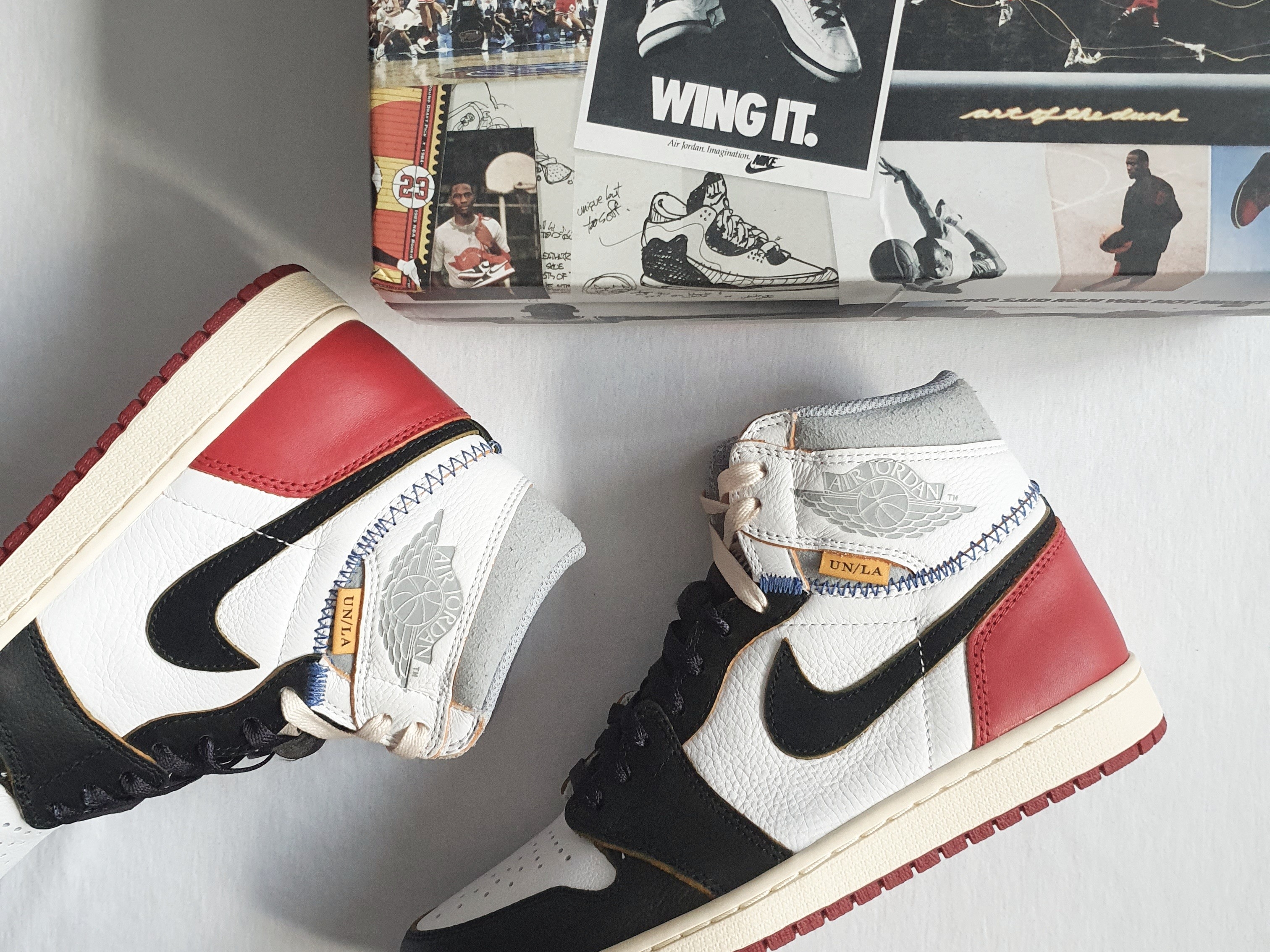 Jordan 1 x Union Retro High Black Toe 착용 스타일 - 1