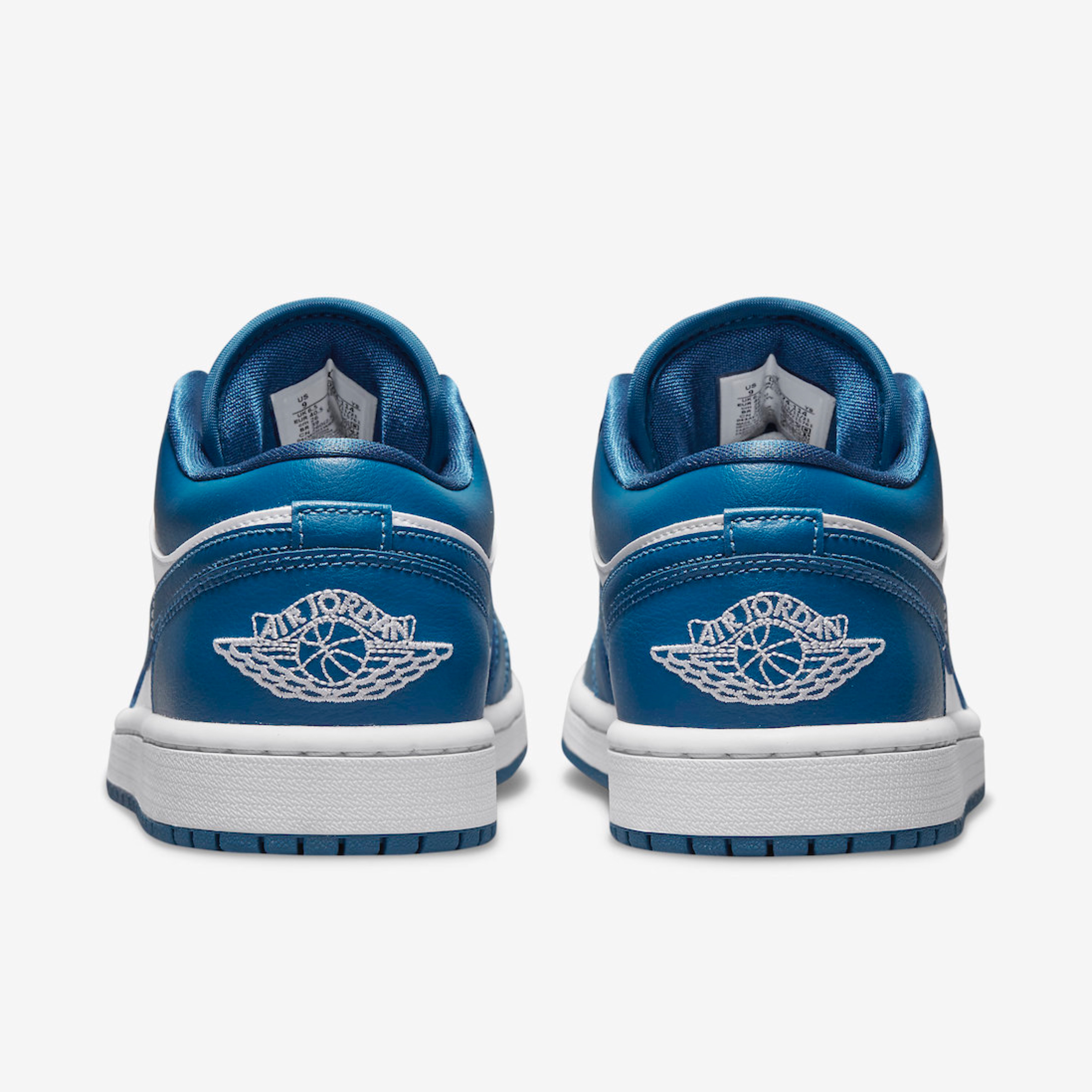 (W) Jordan 1 Low White Dark Marina Blue 착용 스타일 - 5