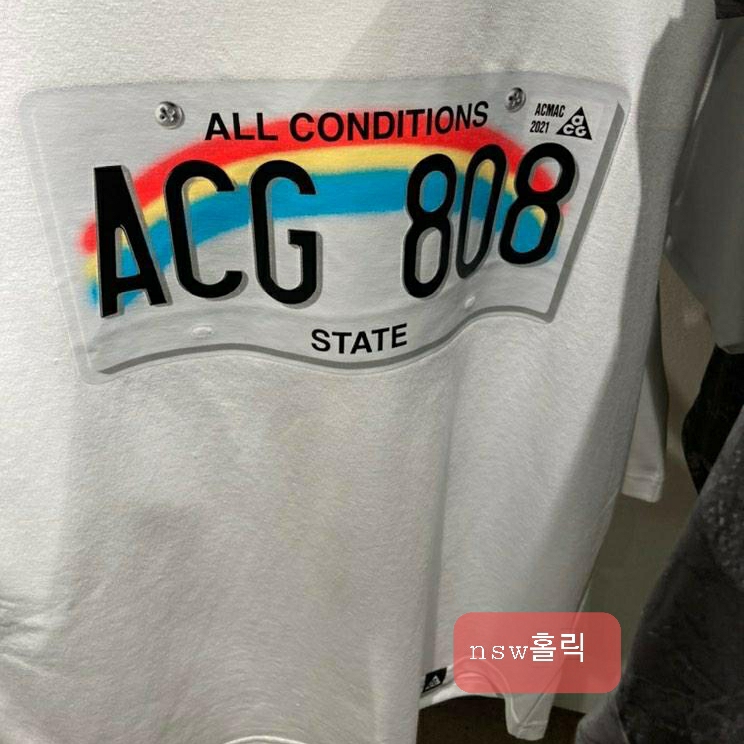 Nike ACG License Plate T-Shirt - Asia 착용 스타일