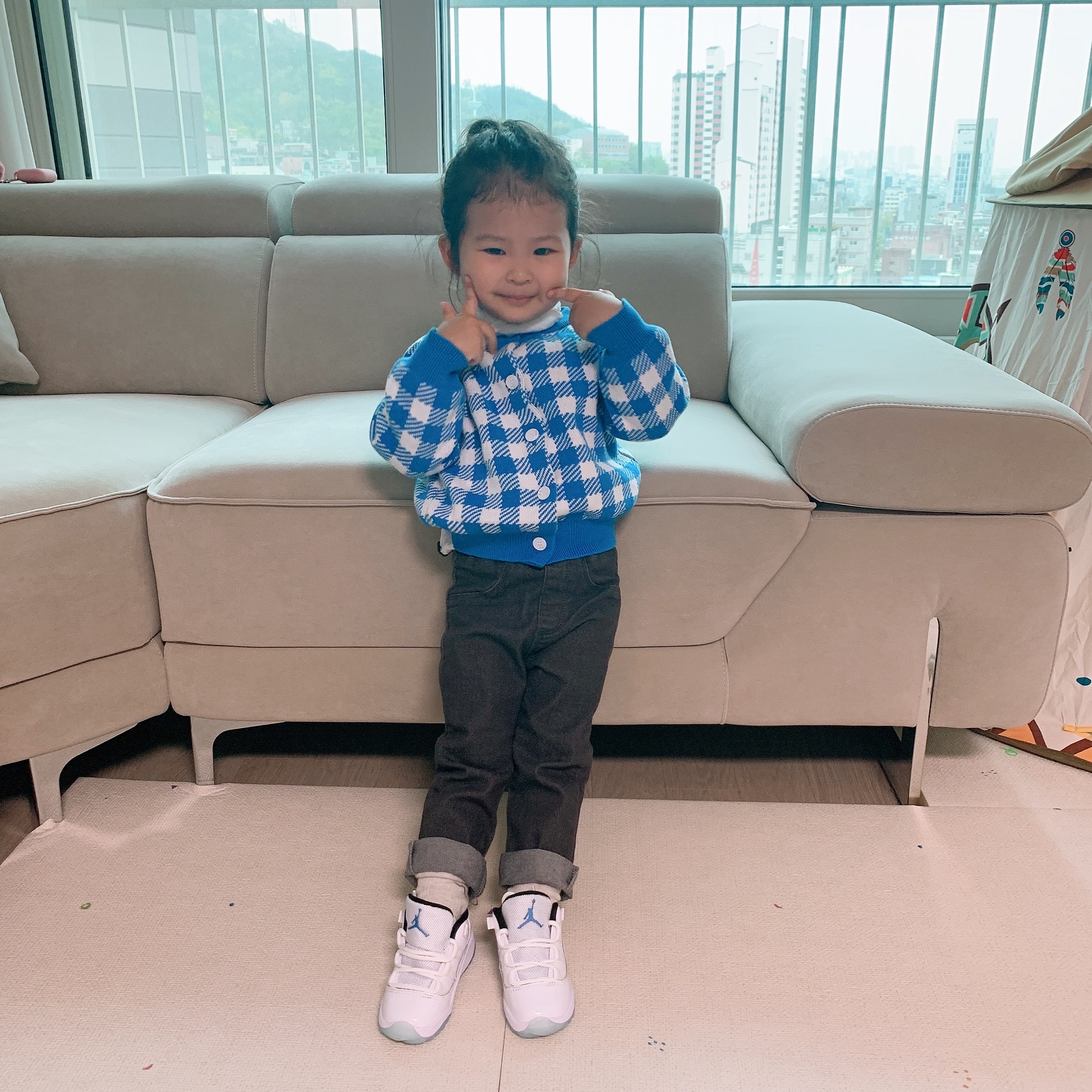 (TD) Jordan 11 Retro Low Legend Blue 착용 스타일 - 3