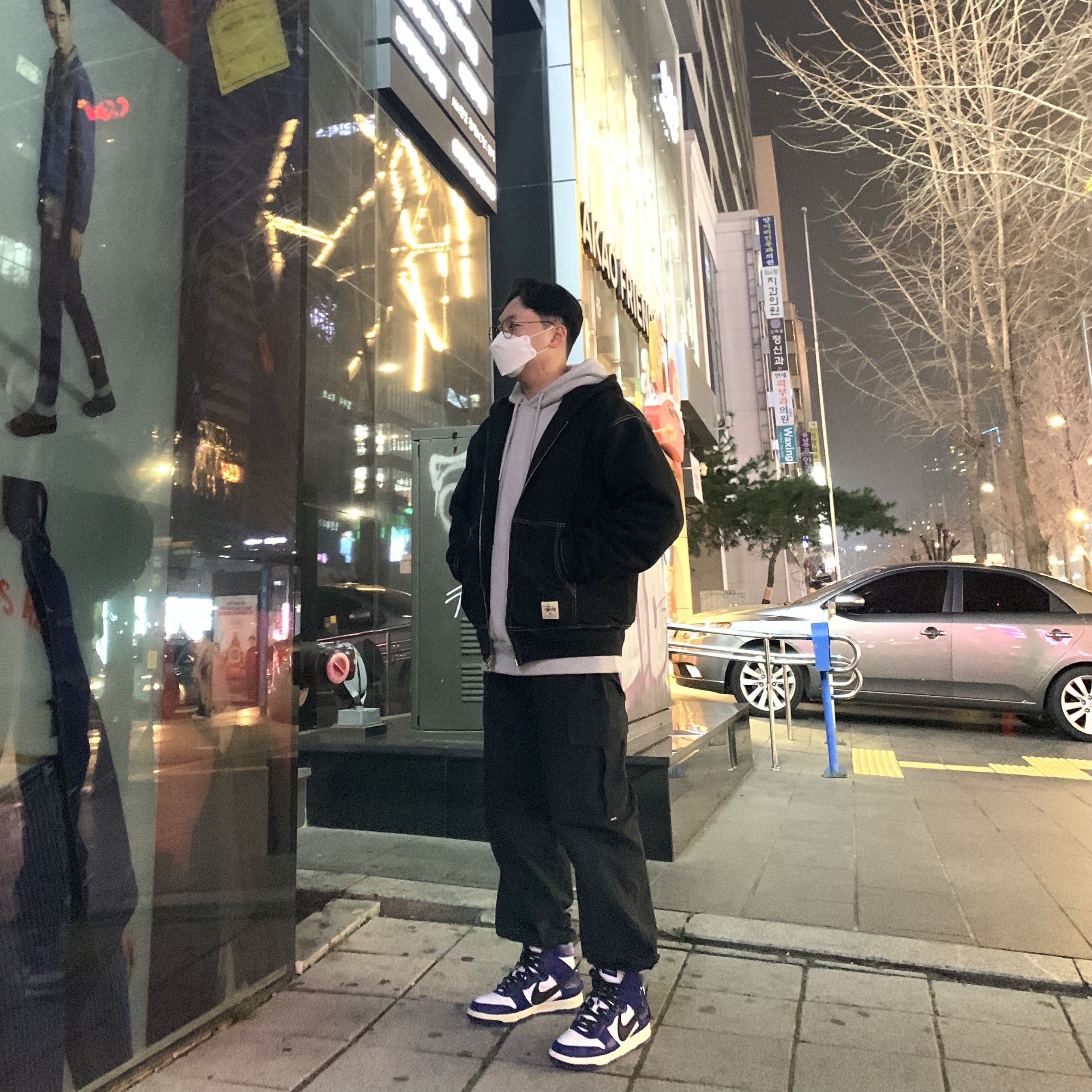 Nike x Ambush Dunk High Deep Royal Blue 착용 스타일
