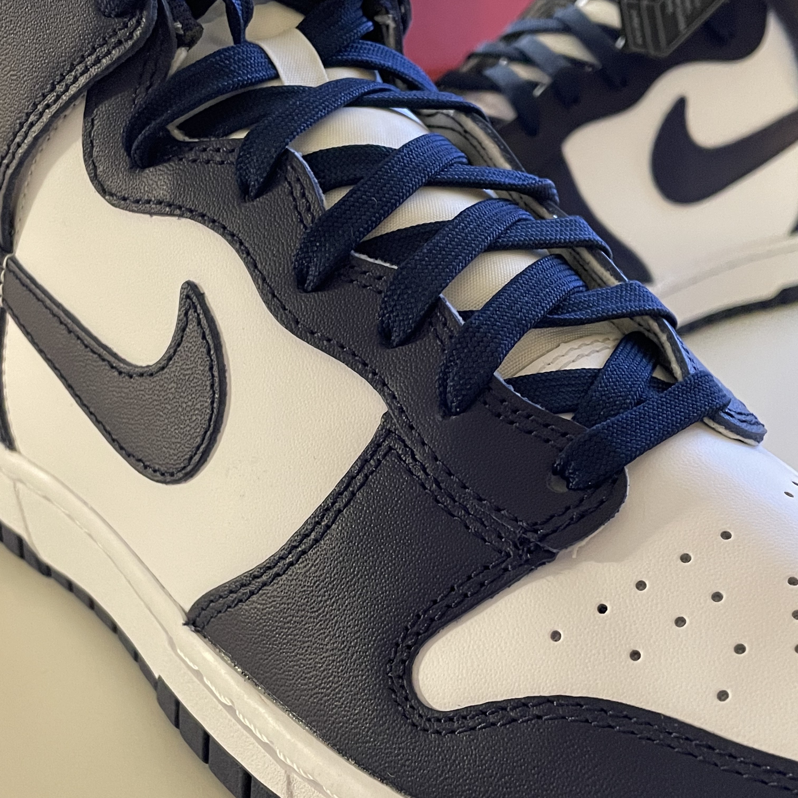 Nike Dunk High Retro Championship Navy 착용 스타일