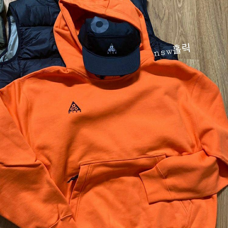 Nike ACG Pullover Hood Safety Orange - Asia 착용 스타일