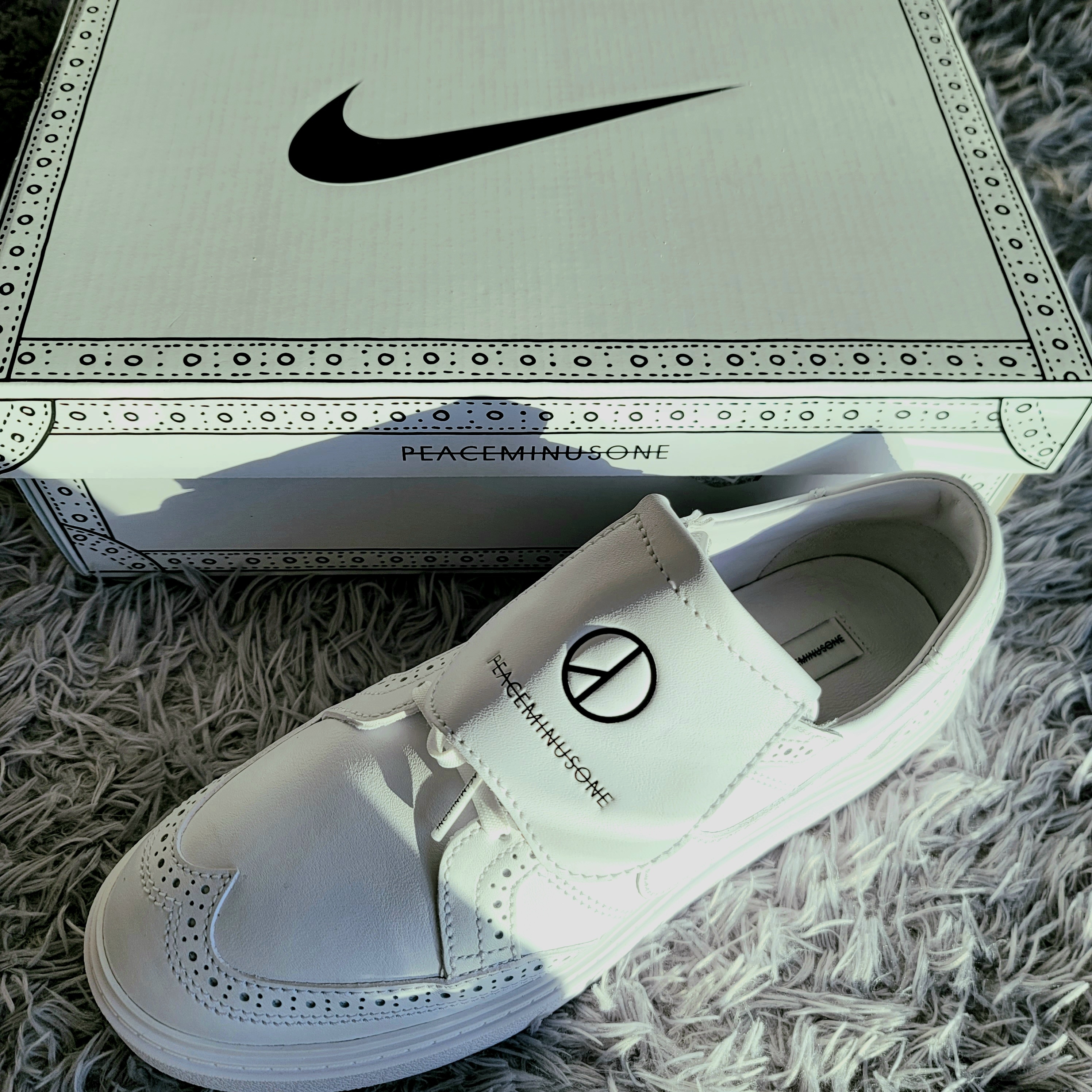 Nike x Peaceminusone Kwondo1 White 착용 스타일 - 2