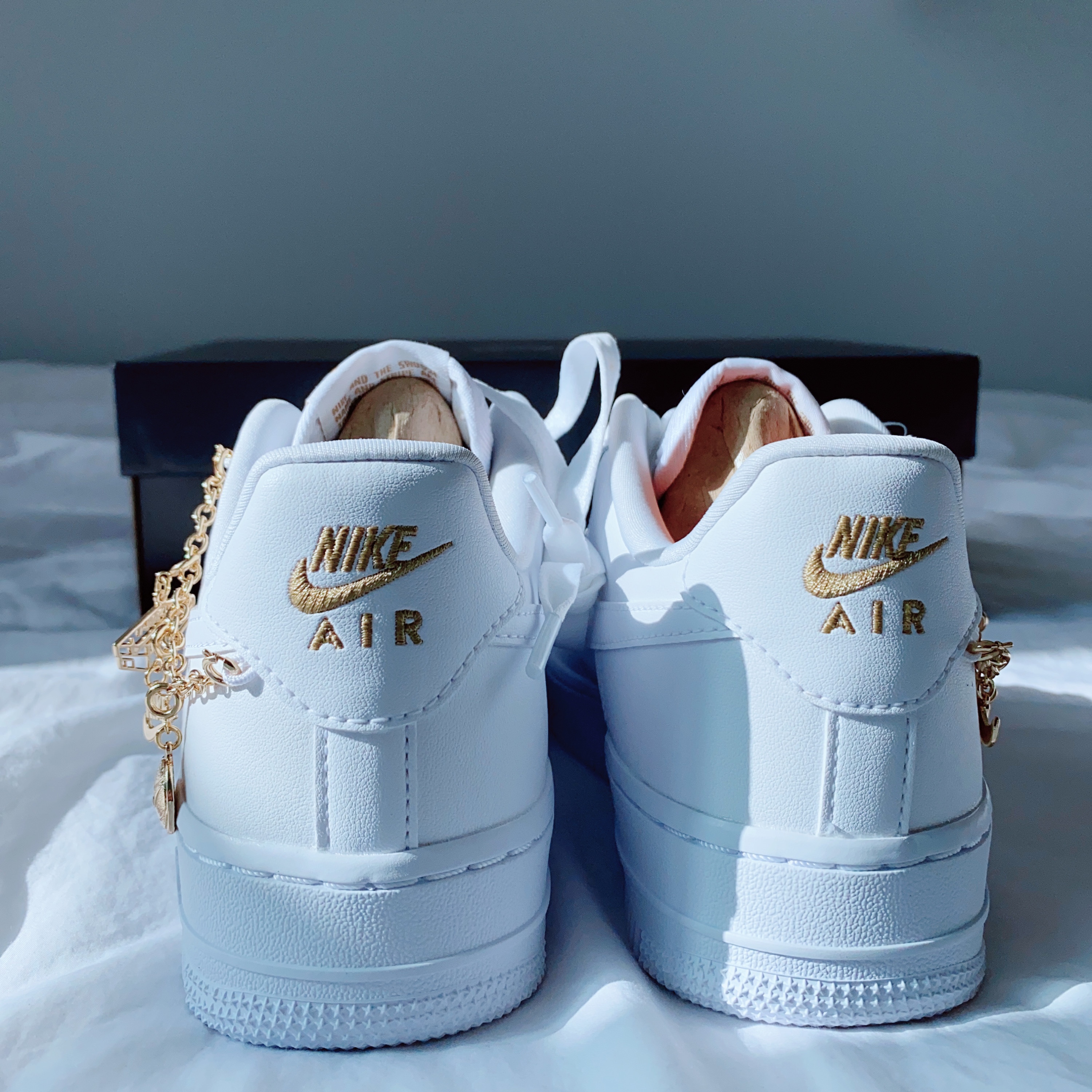 (W) Nike Air Force 1 '07 LX White Pendant 착용 스타일 - 4