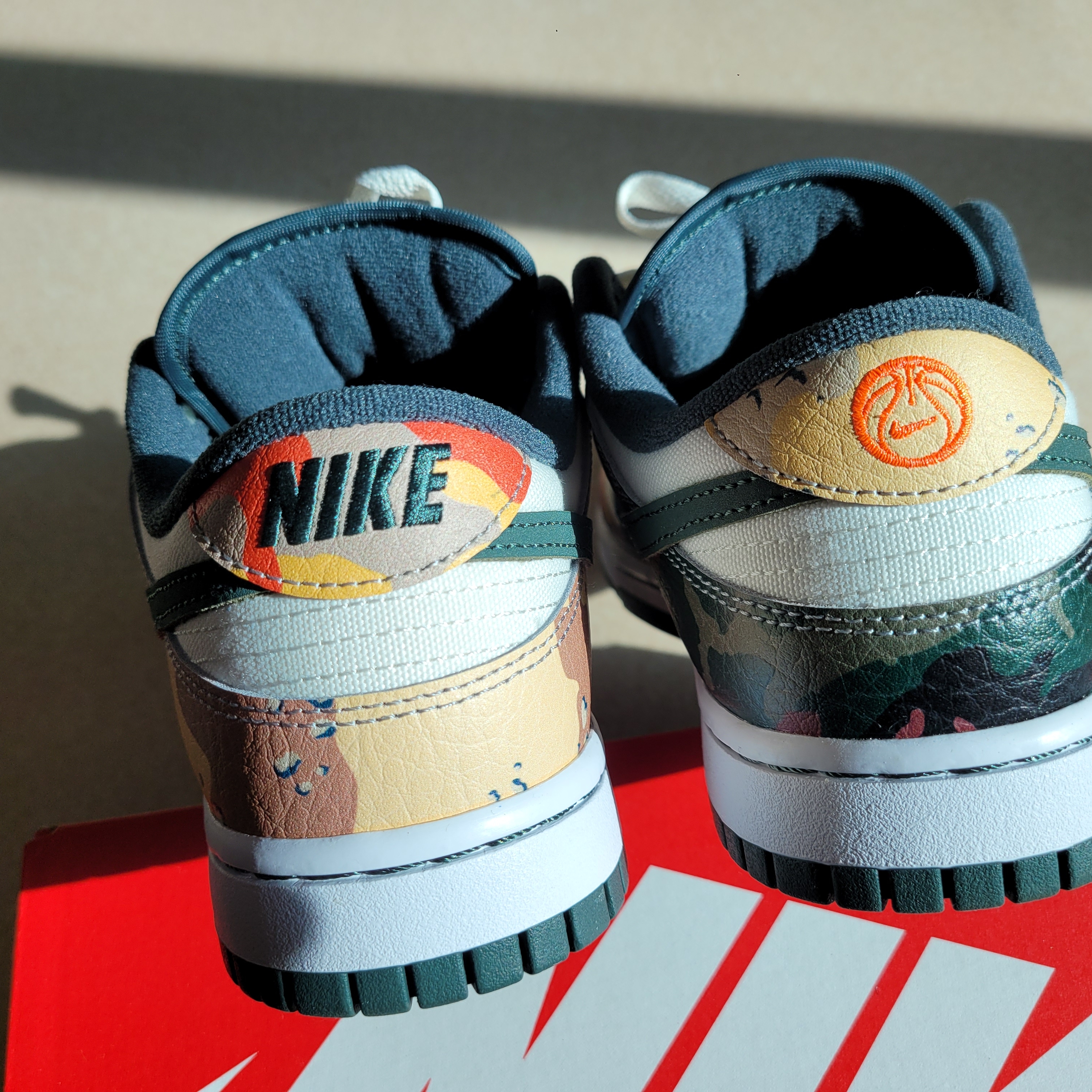 Nike Dunk Low SE Sail Multi Camo 착용 스타일 - 3