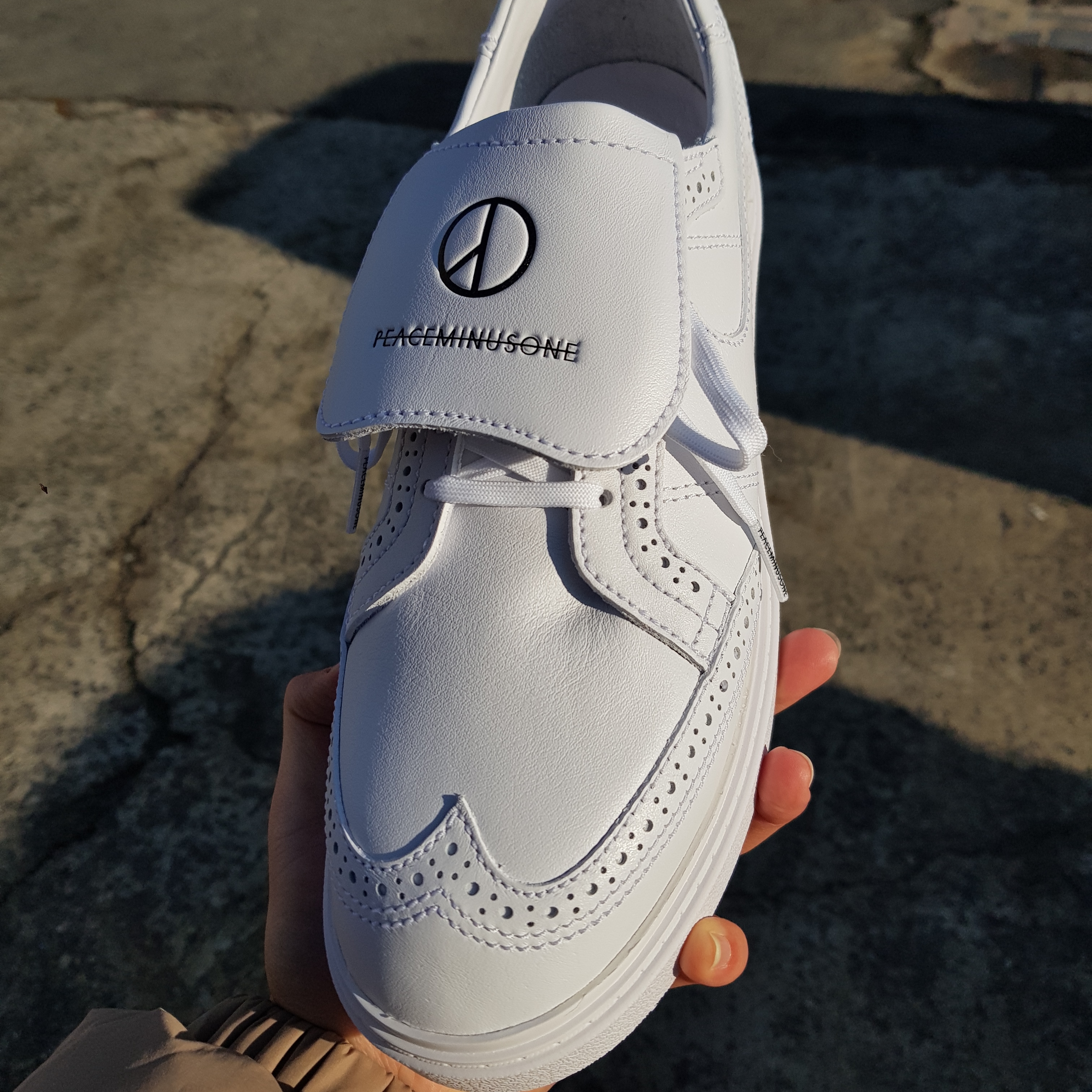 Nike x Peaceminusone Kwondo1 White 착용 스타일 - 3