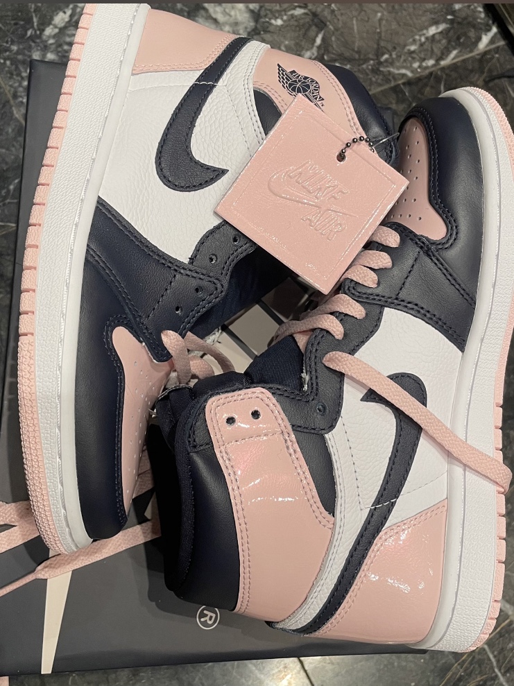 (W) Jordan 1 Retro High OG Atmosphere 착용 스타일 - 4