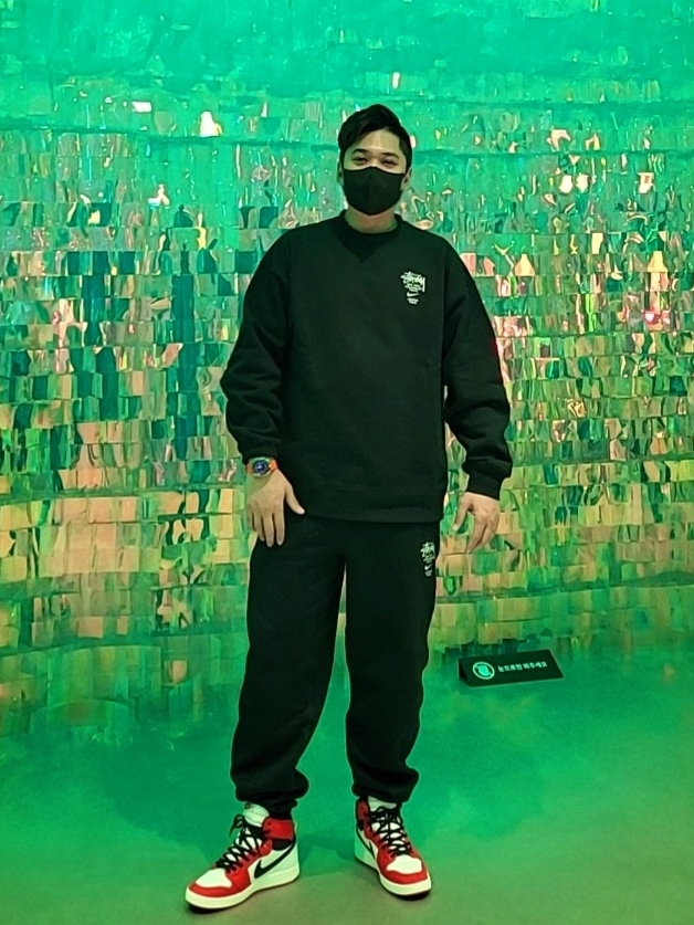 Jordan 1 KO Chicago 2021, Nike x Stussy NRG ZR Fleece Pants Black - US/EU 착용 스타일 - 3
