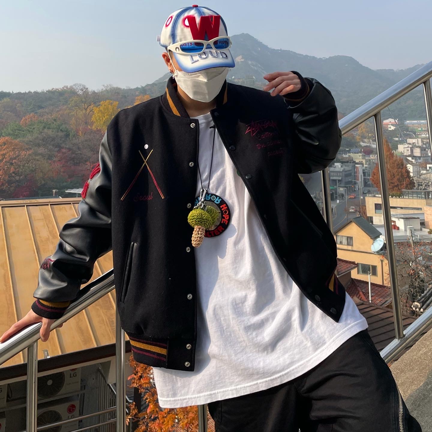 Stussy 40th Anniversary IST Jacket (Seoul) 착용 스타일 - 4