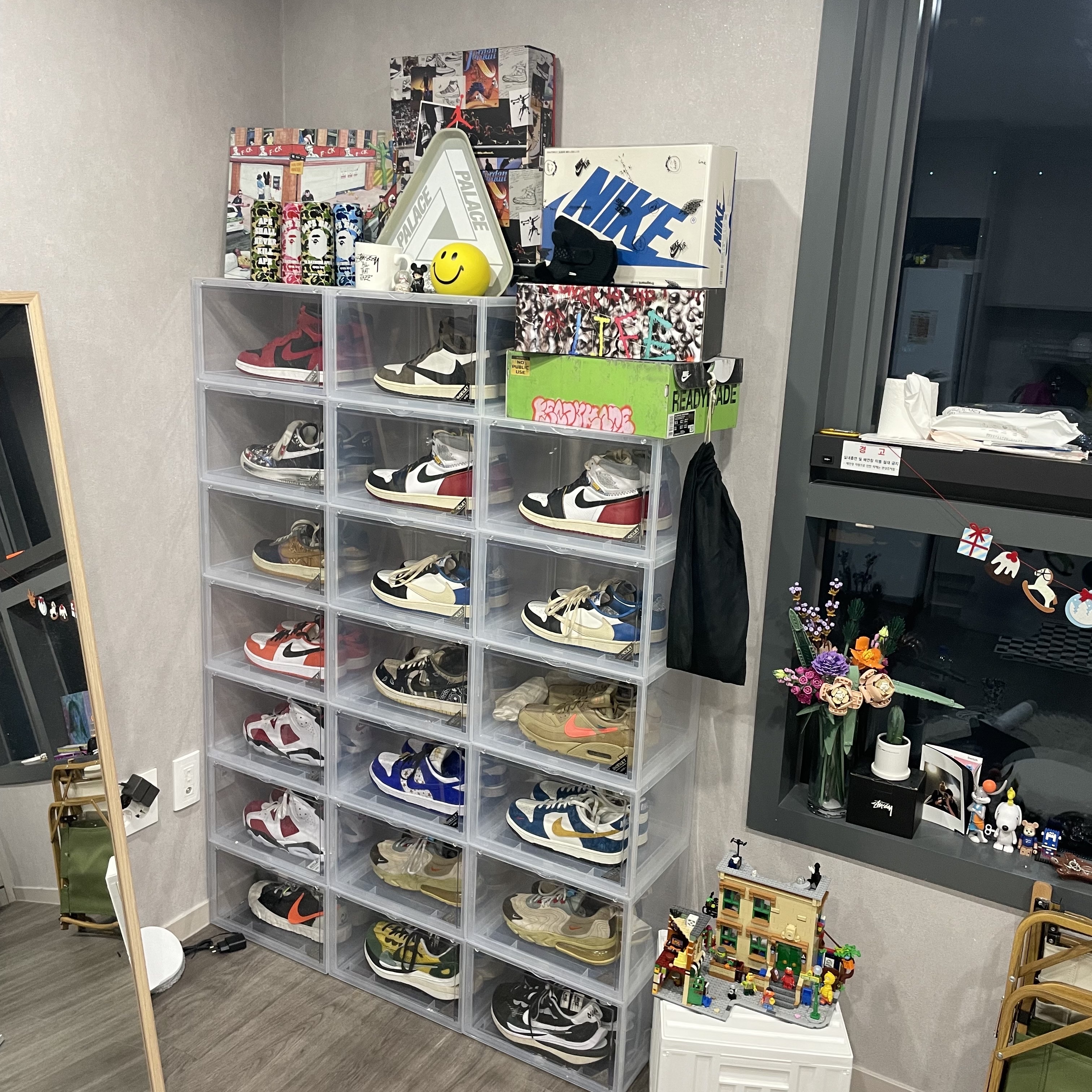 Jordan 1 x Travis Scott x Fragment Retro Low OG SP Military Blue, Jordan 1 x Union Retro High Black Toe 착용 스타일