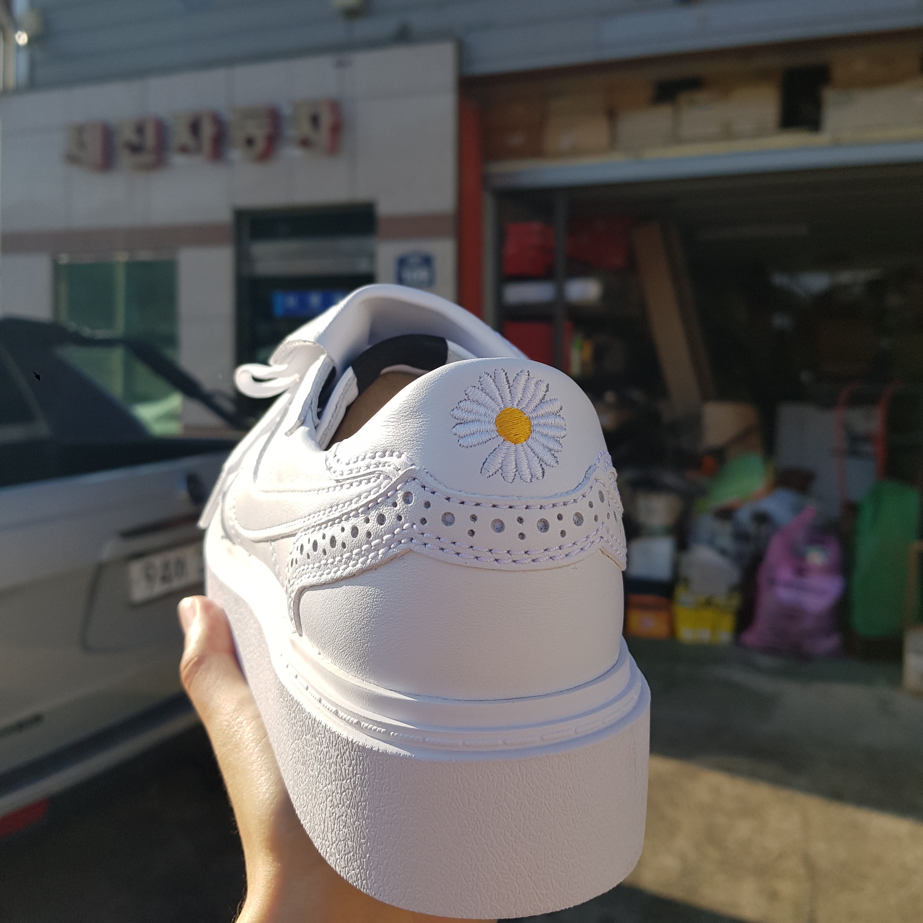 Nike x Peaceminusone Kwondo1 White 착용 스타일 - 2