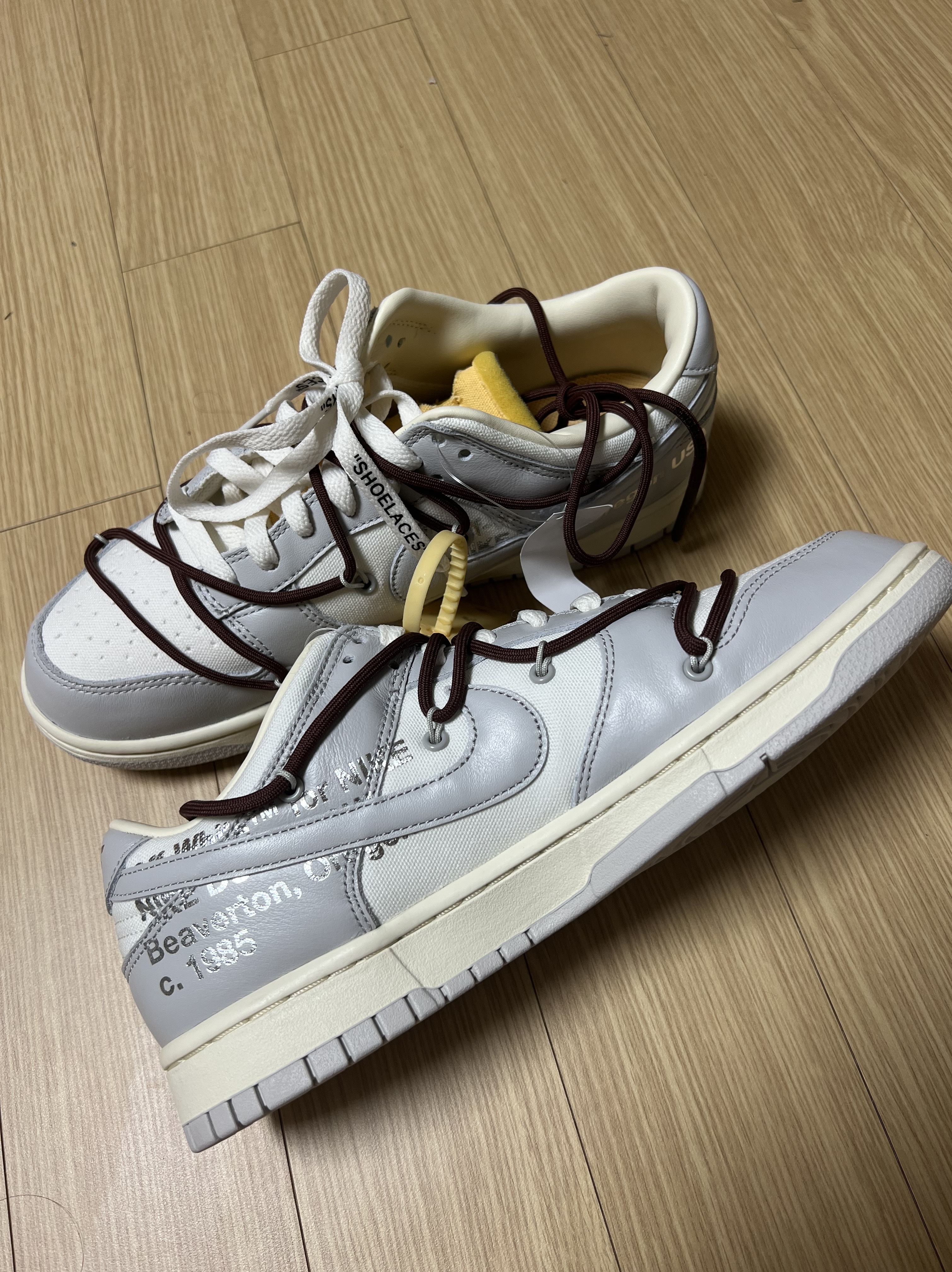 Nike x Off-White Dunk Low The 50 - Lot 46 착용 스타일 - 2