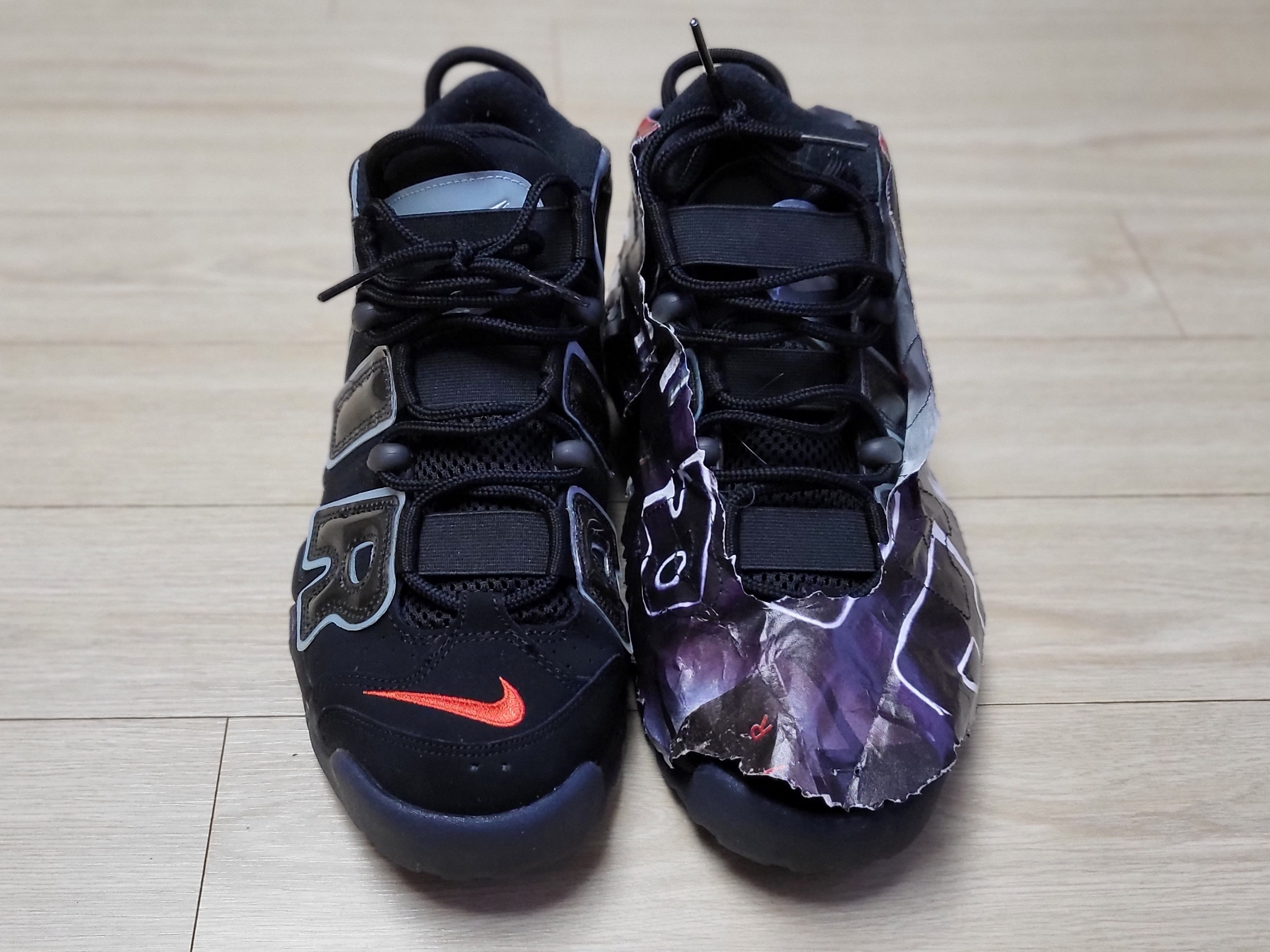 Nike Air More Uptempo 96 Maximum Volume 착용 스타일 - 4