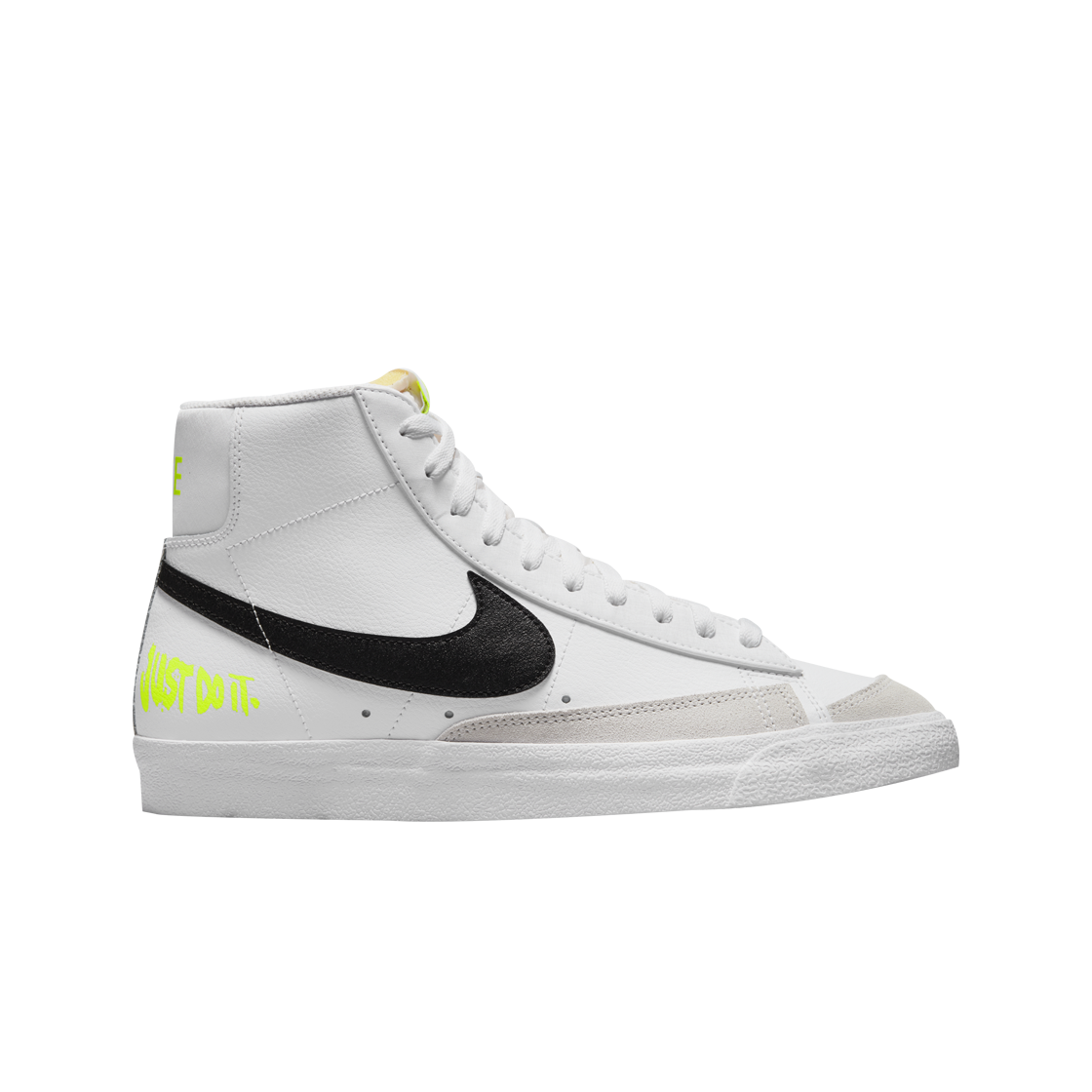 나이키 블레이저 미드 저스트 두 잇 팩 화이트 볼트(Nike Blazer Mid Just Do It Pack White Volt)