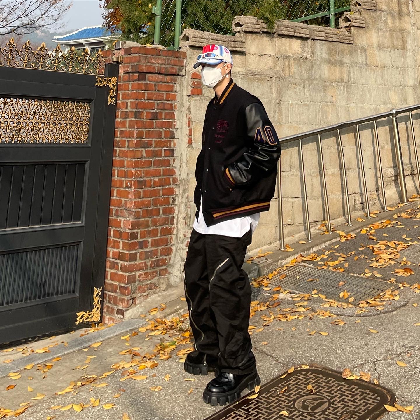Stussy 40th Anniversary IST Jacket (Seoul) 착용 스타일 - 1