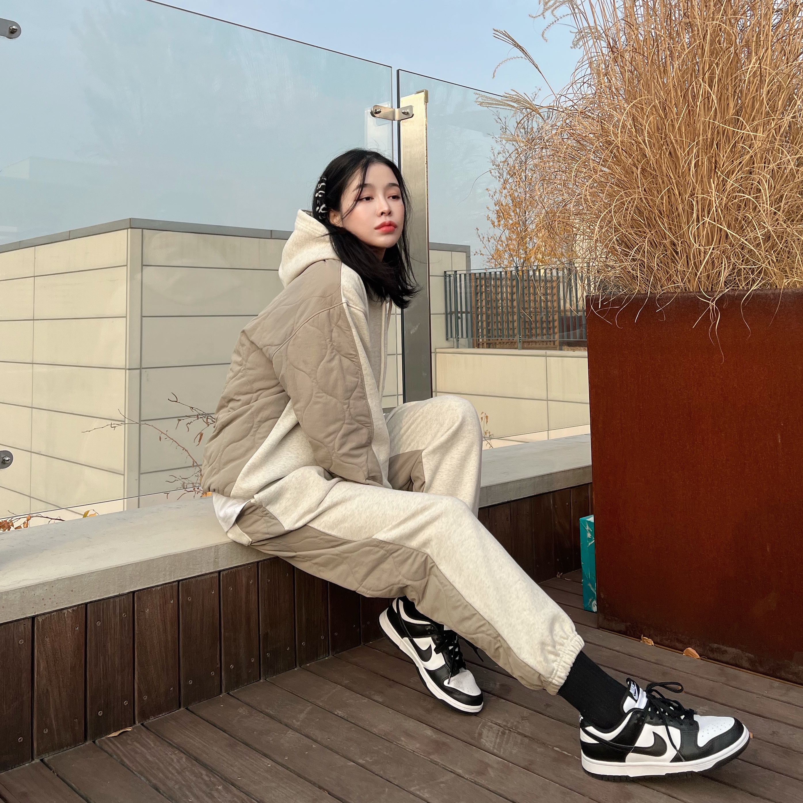 Nike Dunk Low Retro Black 착용 스타일