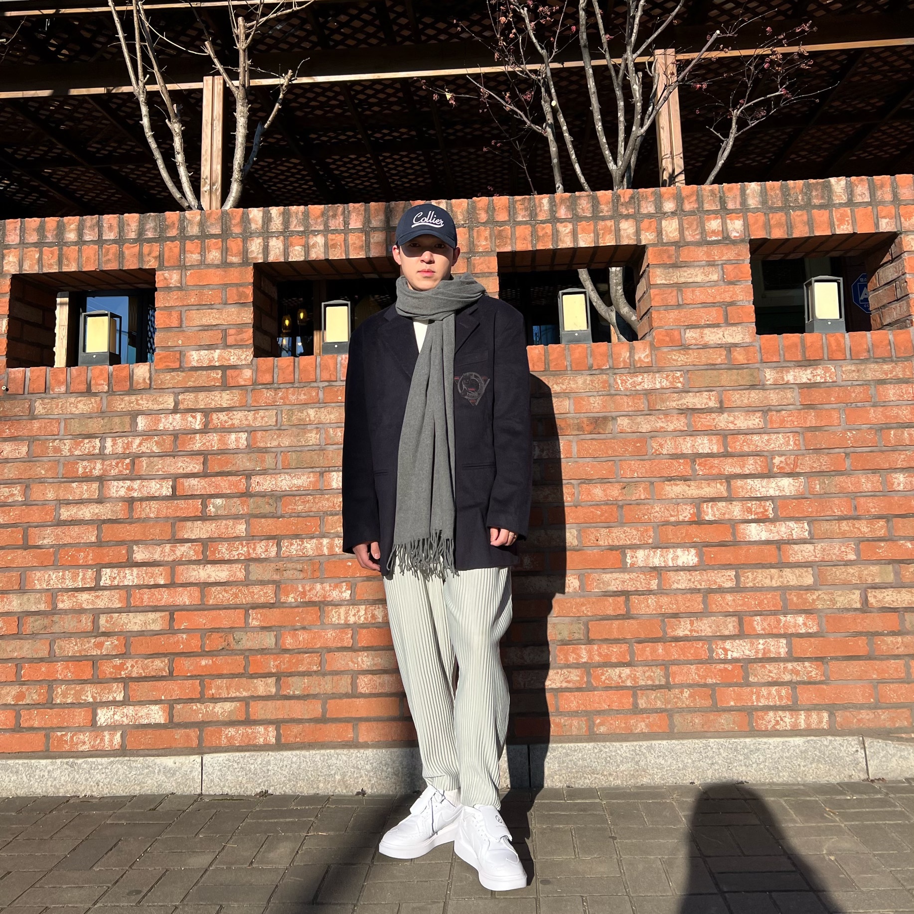 Nike x Peaceminusone Kwondo1 White 착용 스타일 - 1