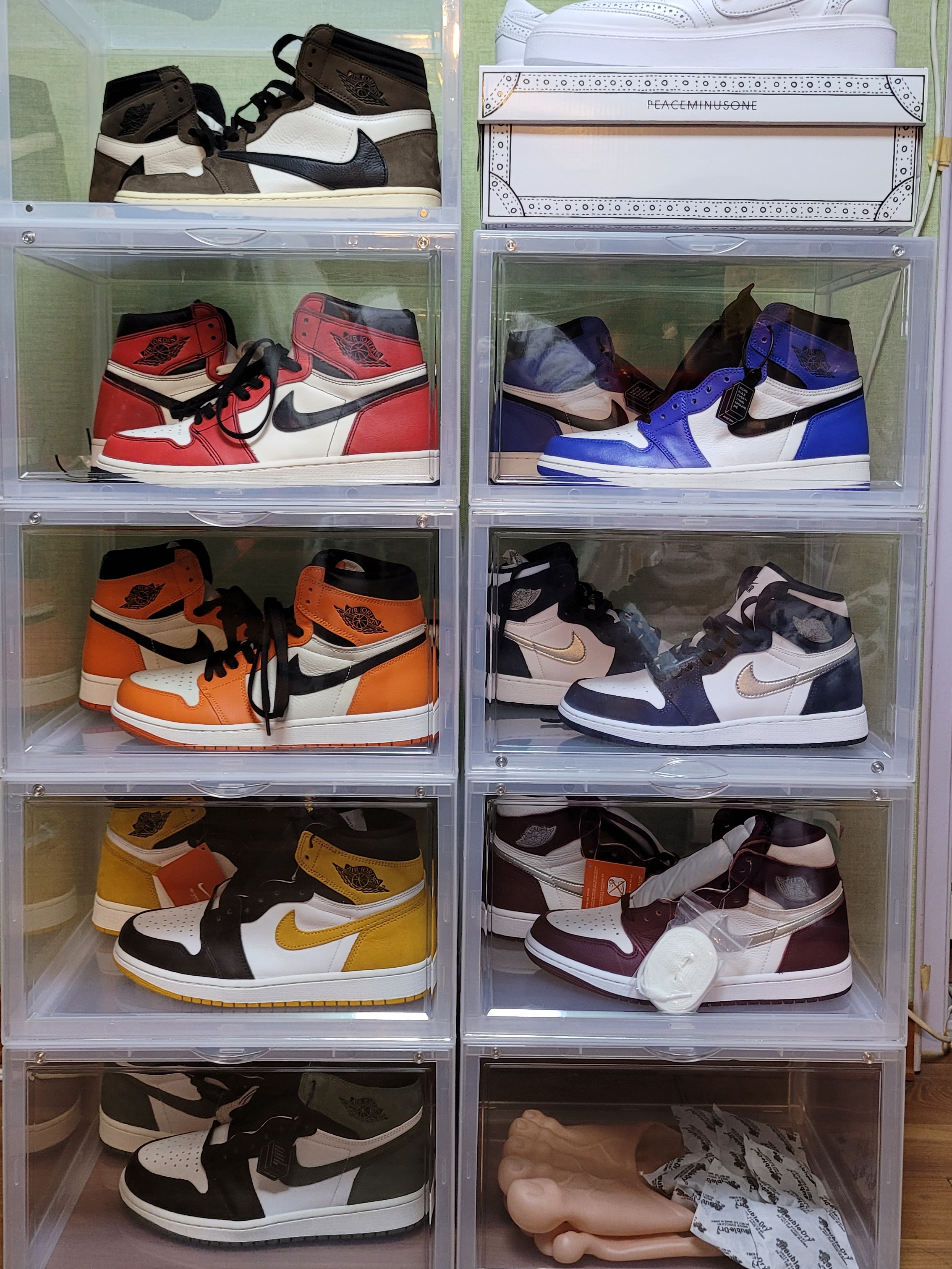 Jordan 1 Retro High Clay Green, Jordan 1 Retro High Yellow Ochre 착용 스타일