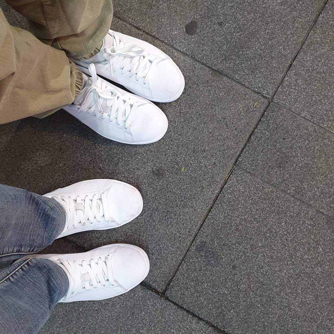 Jordan 1 Centre Court White On White 착용 스타일