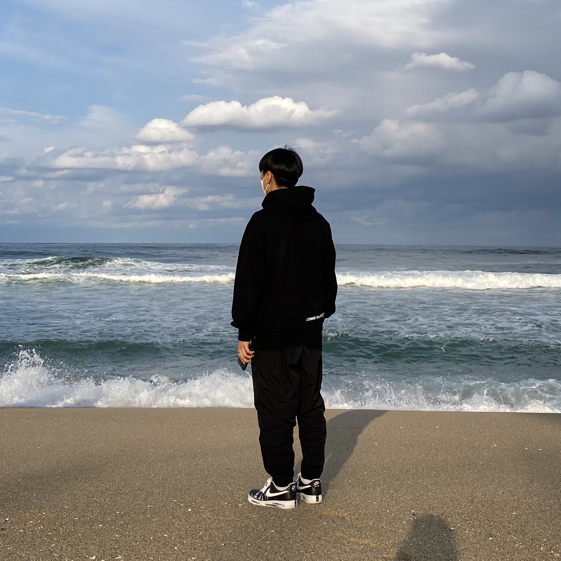 Nike x Peaceminusone Air Force 1 Low Para-Noise, Supreme x Comme des Garcons Shirt Split Box Logo Hooded Sweatshirt Black - 18FW 착용 스타일