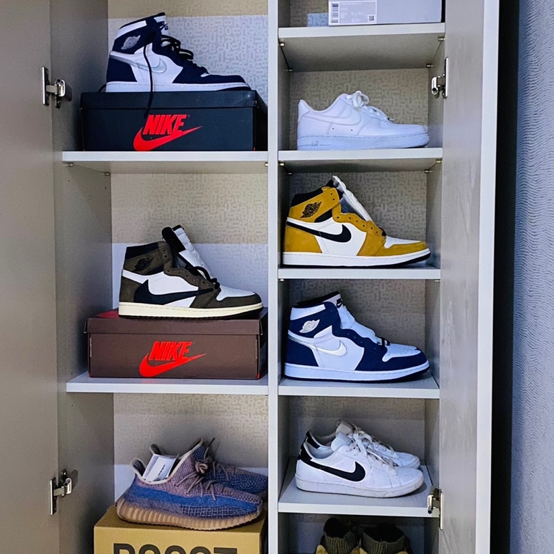 Jordan 1 Mid Triple White, Jordan 1 Retro High OG CO.JP Midnight Navy 착용 스타일 - 2