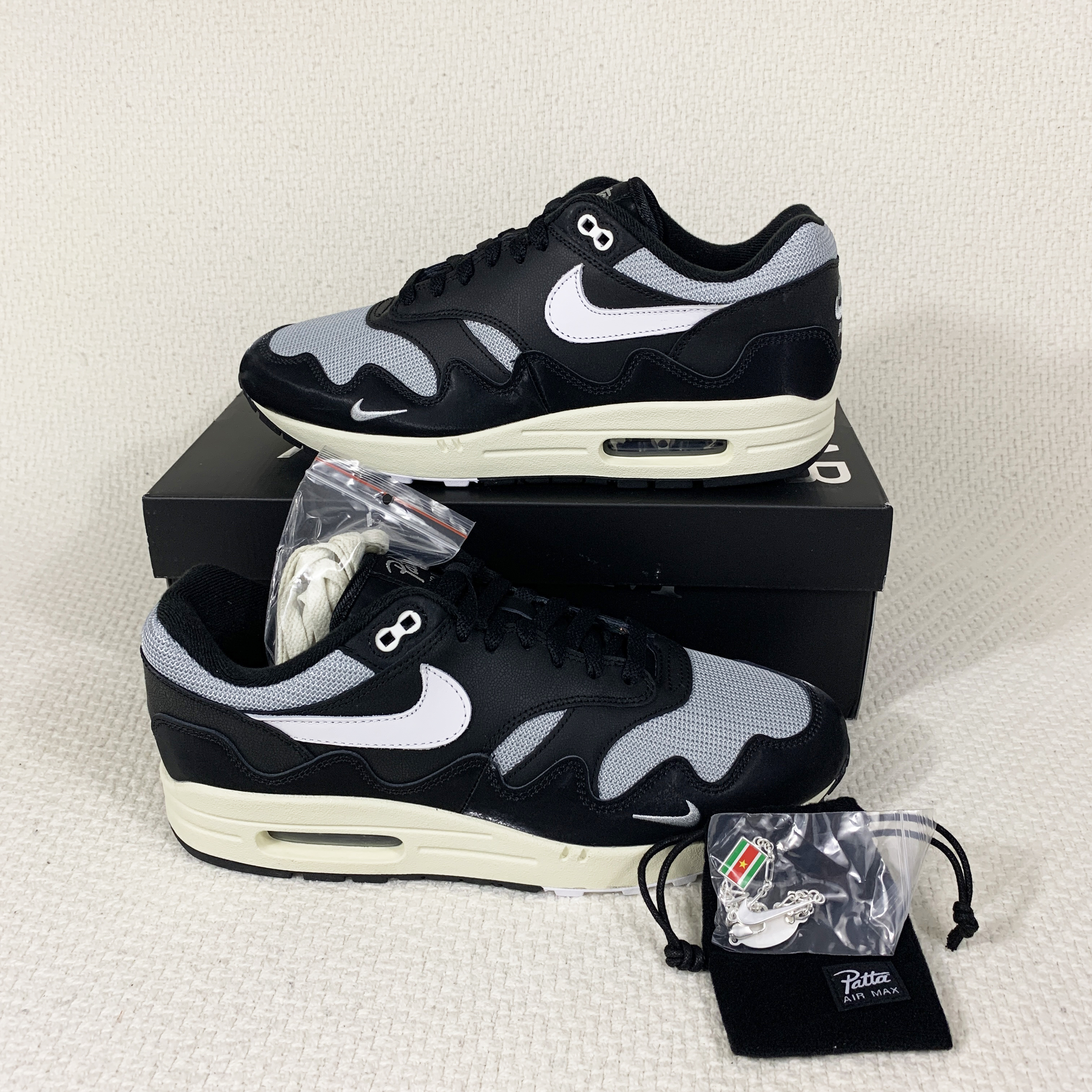 Nike x Patta Air Max 1 Black 착용 스타일 - 2