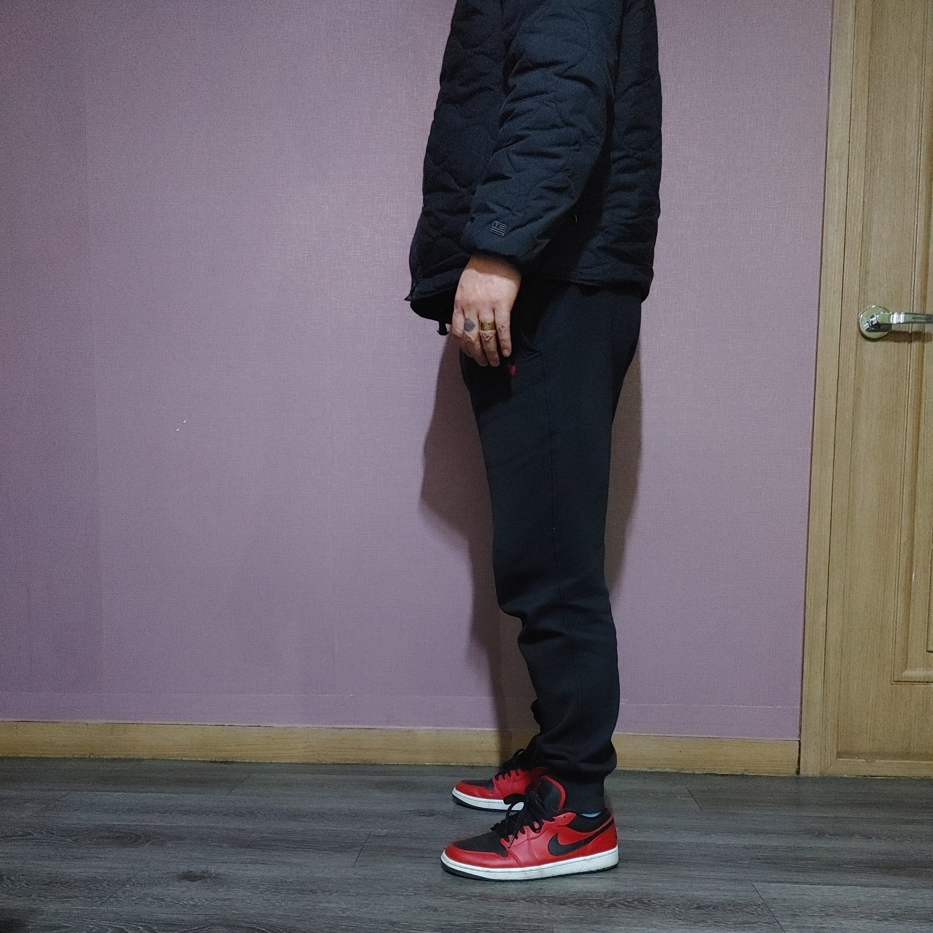 Jordan 1 Low Gym Red Black 착용 스타일