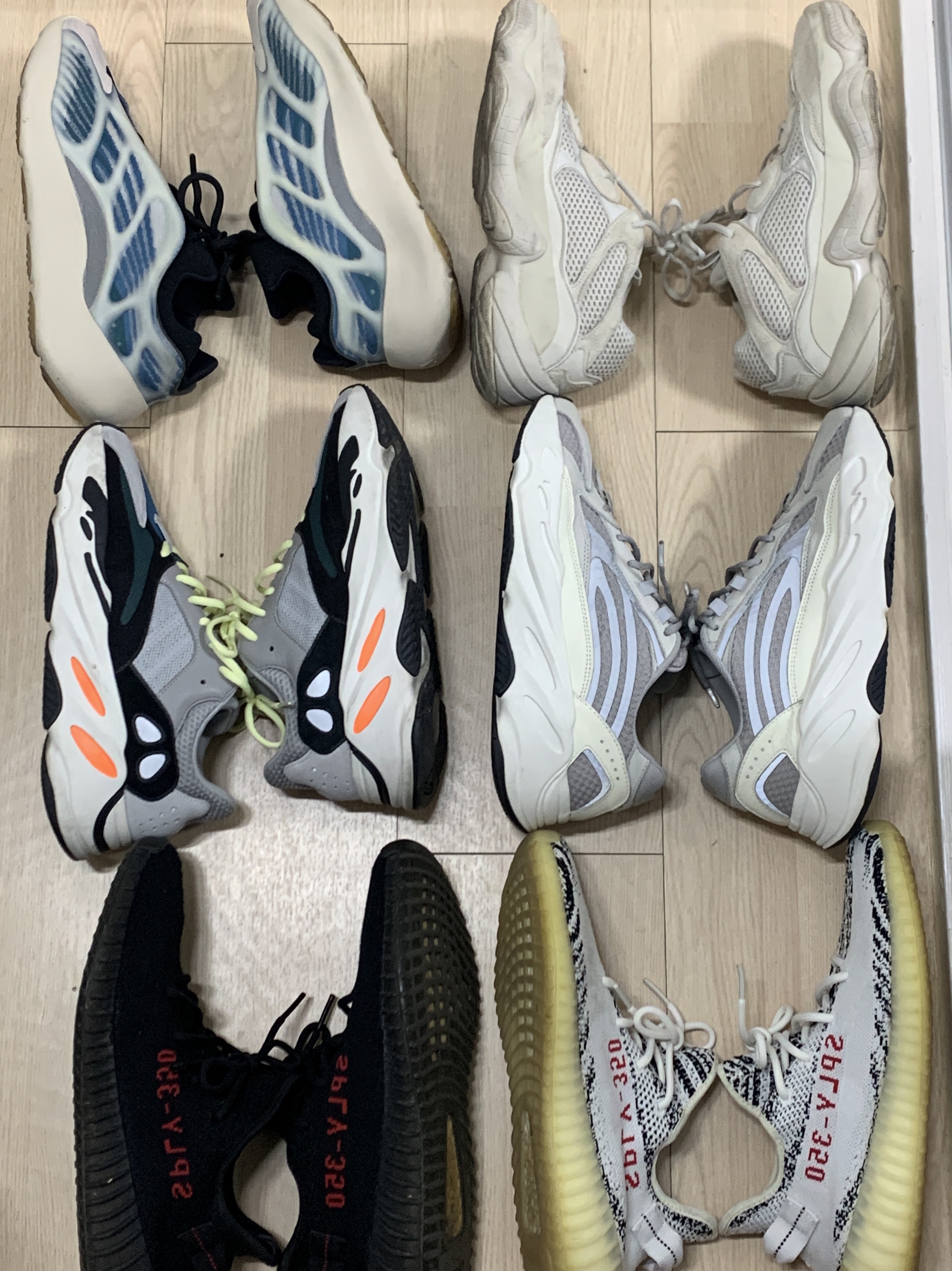 Adidas Yeezy Boost 700 Wave Runner Solid Grey 2017/2019, Adidas Yeezy 700 V3 Kyanite 착용 스타일