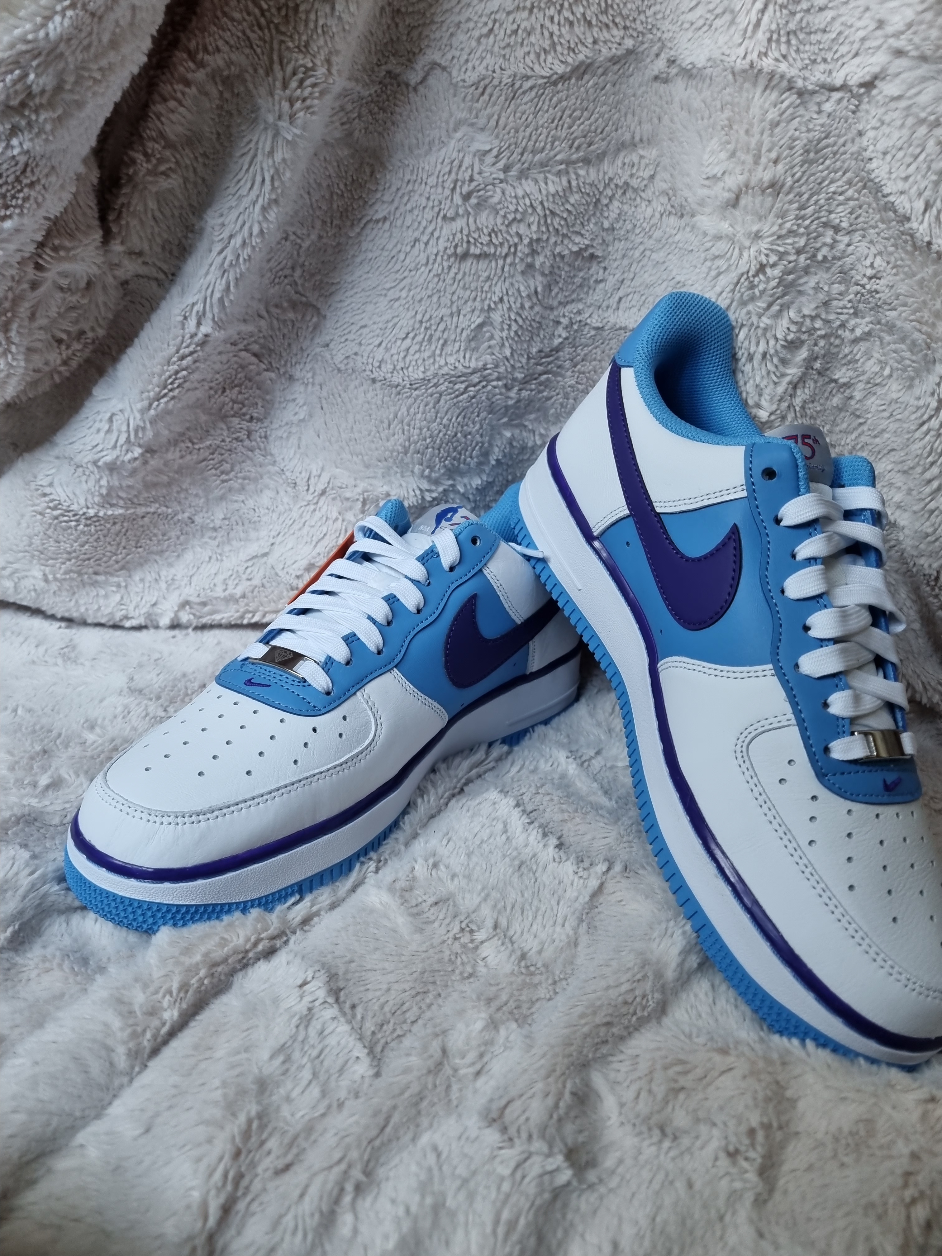Nike x NBA Air Force 1 '07 LV8 EMB White and Coast Field 착용 스타일 - 5