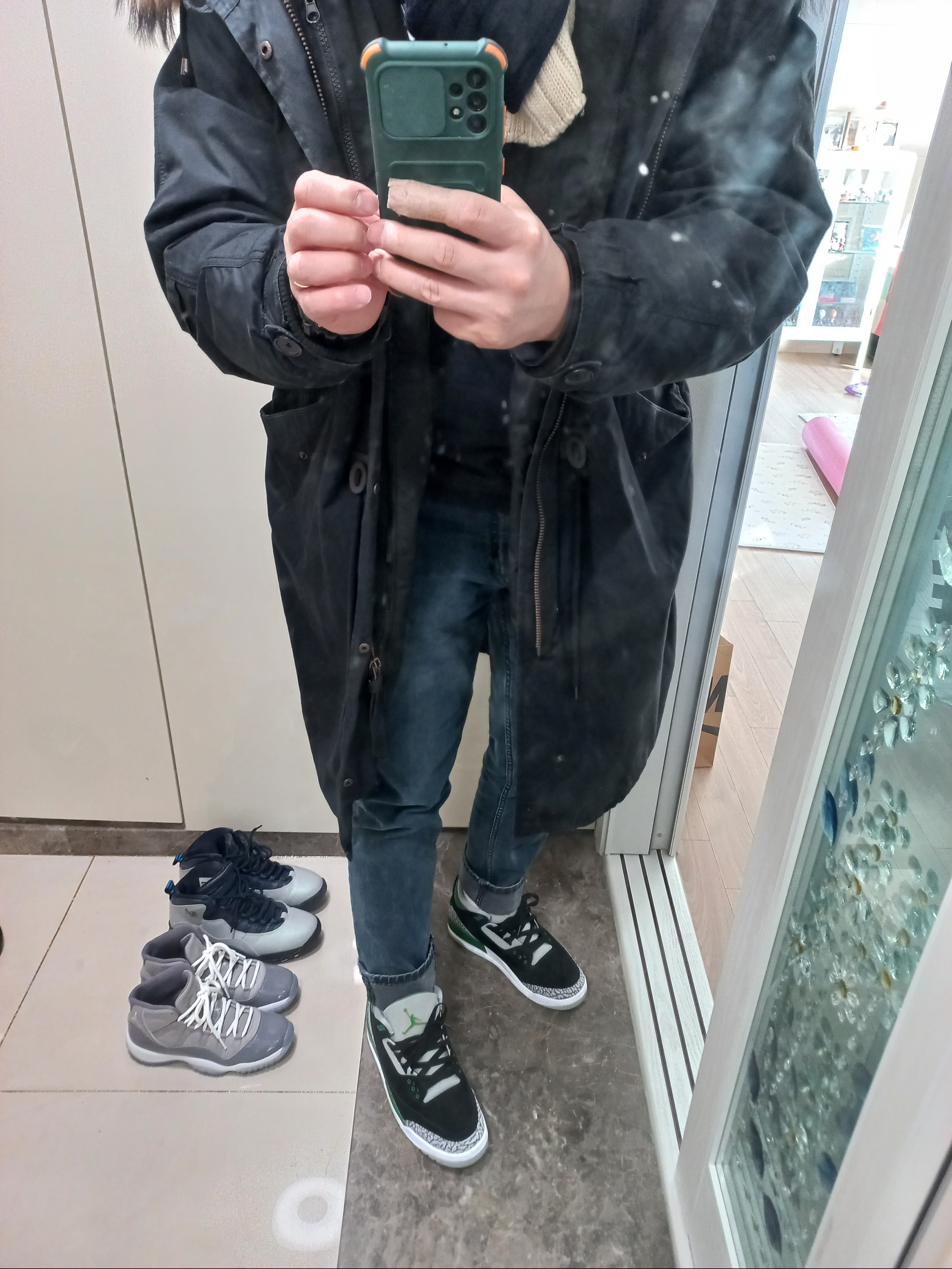 (GS) Jordan 11 Retro Cool Grey 2021, Jordan 10 Retro Rio 착용 스타일