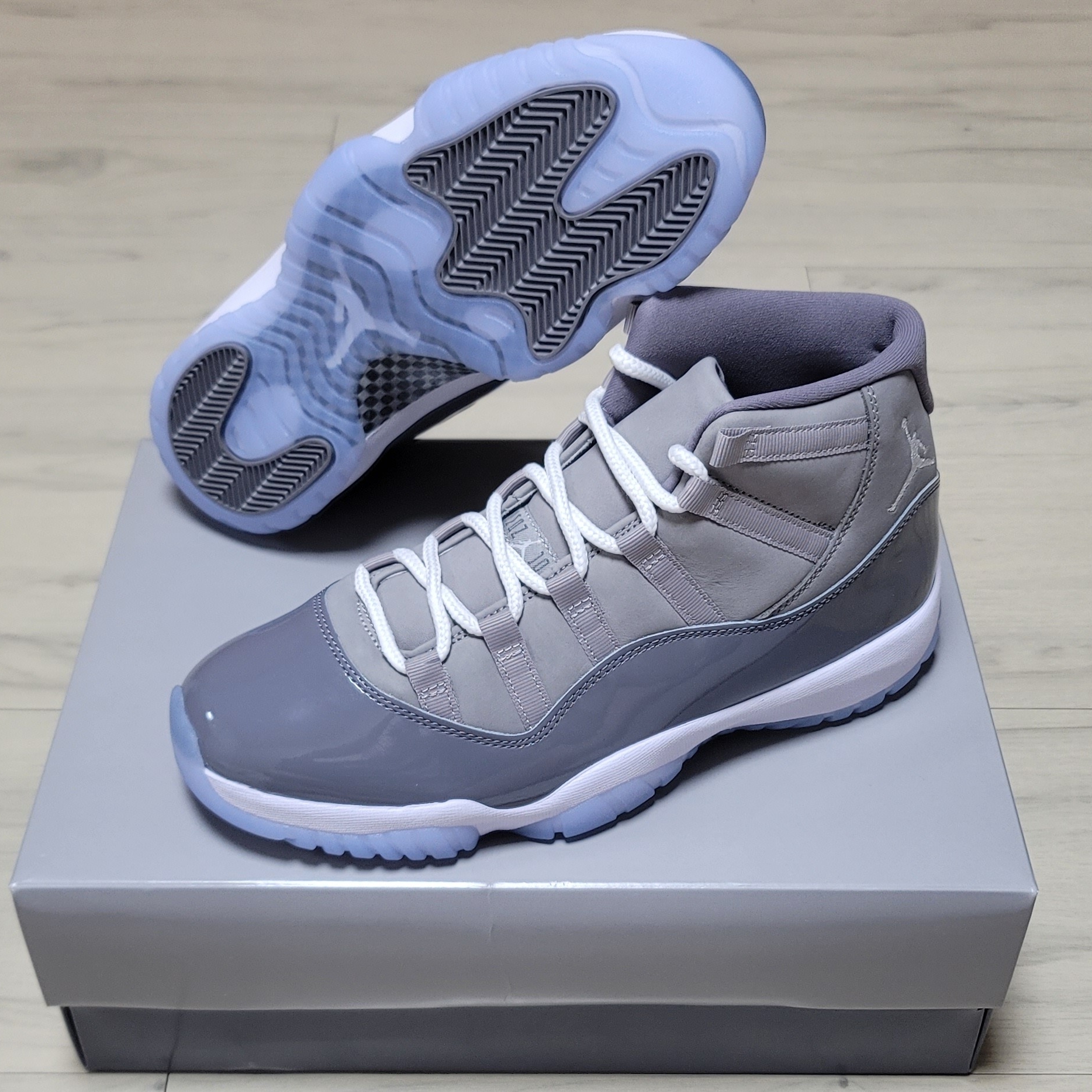 Jordan 11 Retro Cool Grey 2021, Jordan 11 Retro Concord 2018 착용 스타일 - 1