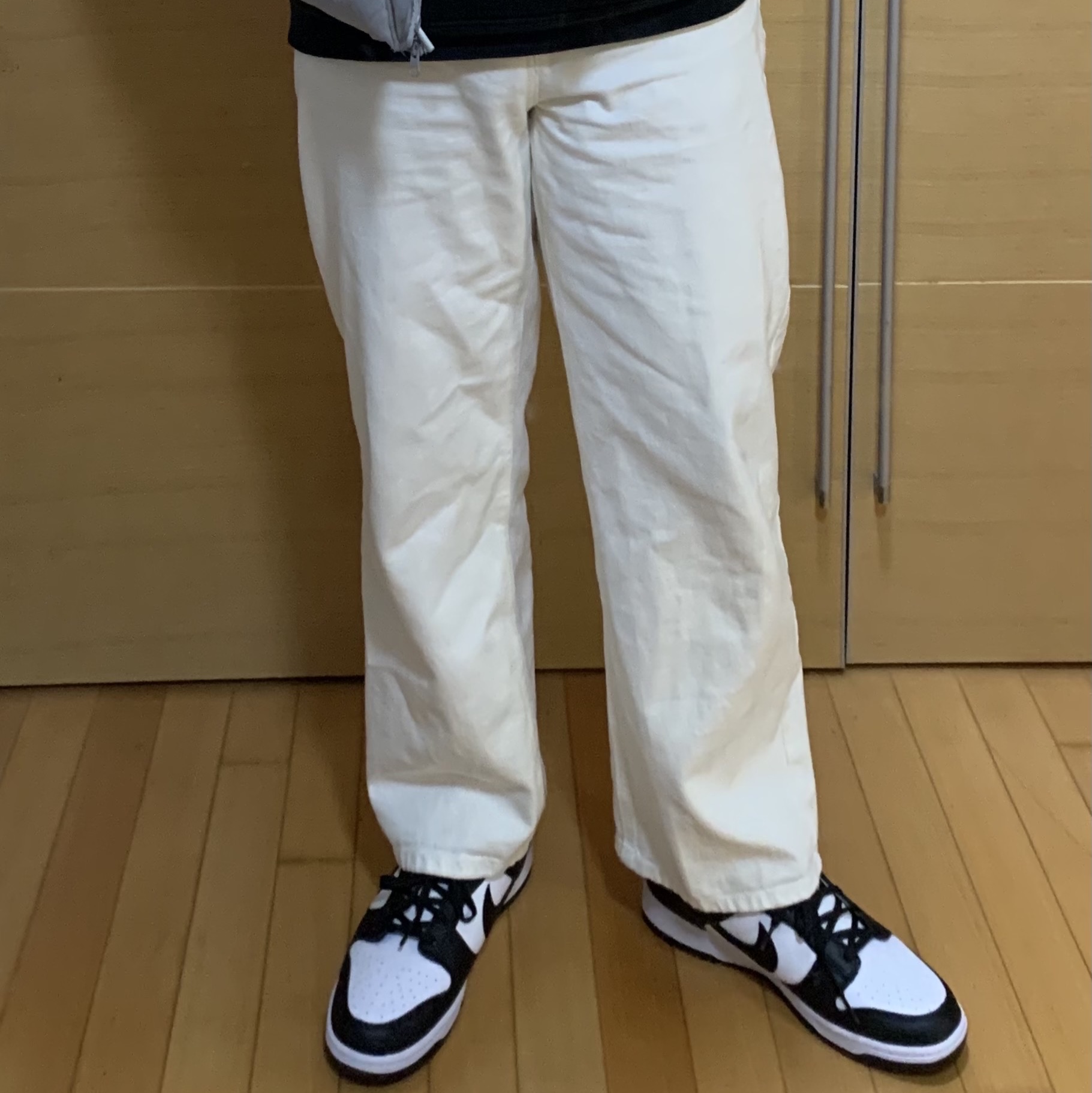 Nike Dunk Low Retro Black 착용 스타일 - 1