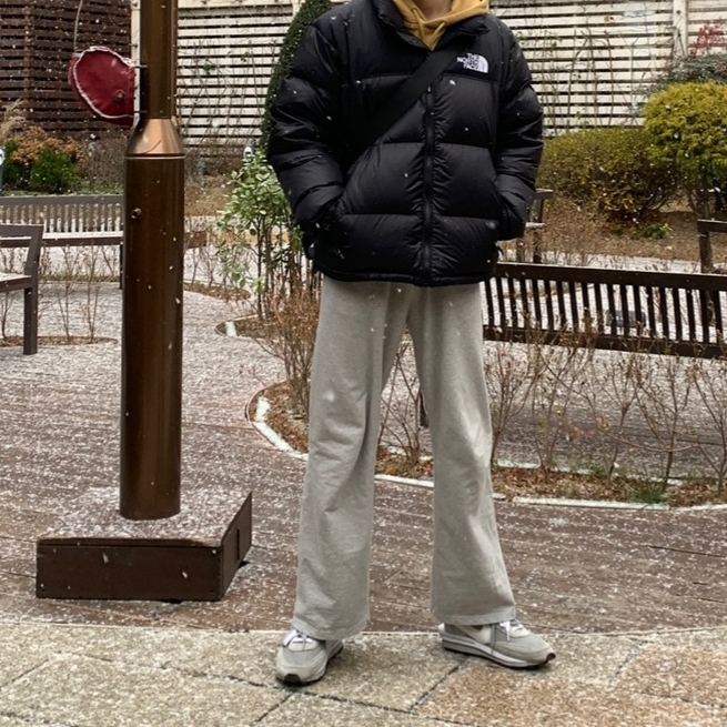 Nike x Sacai x Fragment LDWaffle Light Smoke Grey 착용 스타일