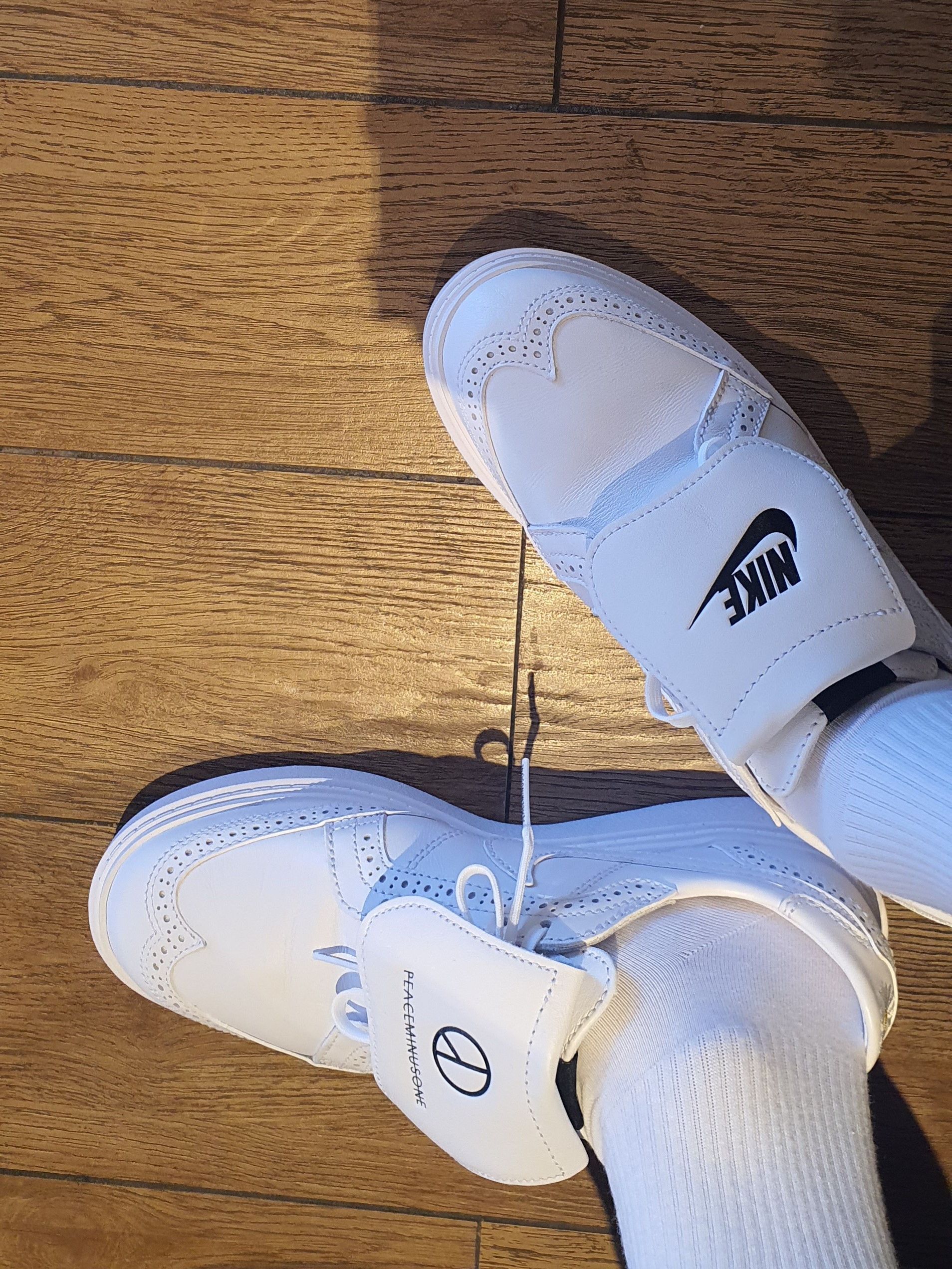 Nike x Peaceminusone Kwondo1 White 착용 스타일