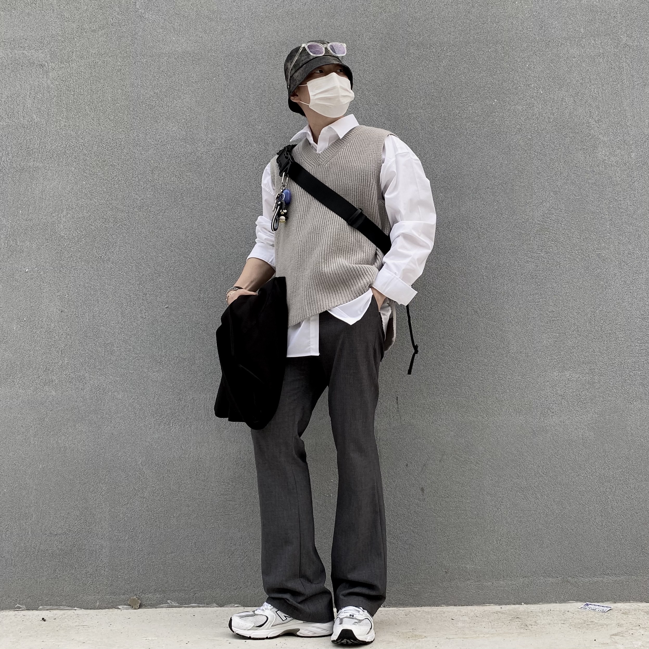 New Balance 530 White 착용 스타일 - 3