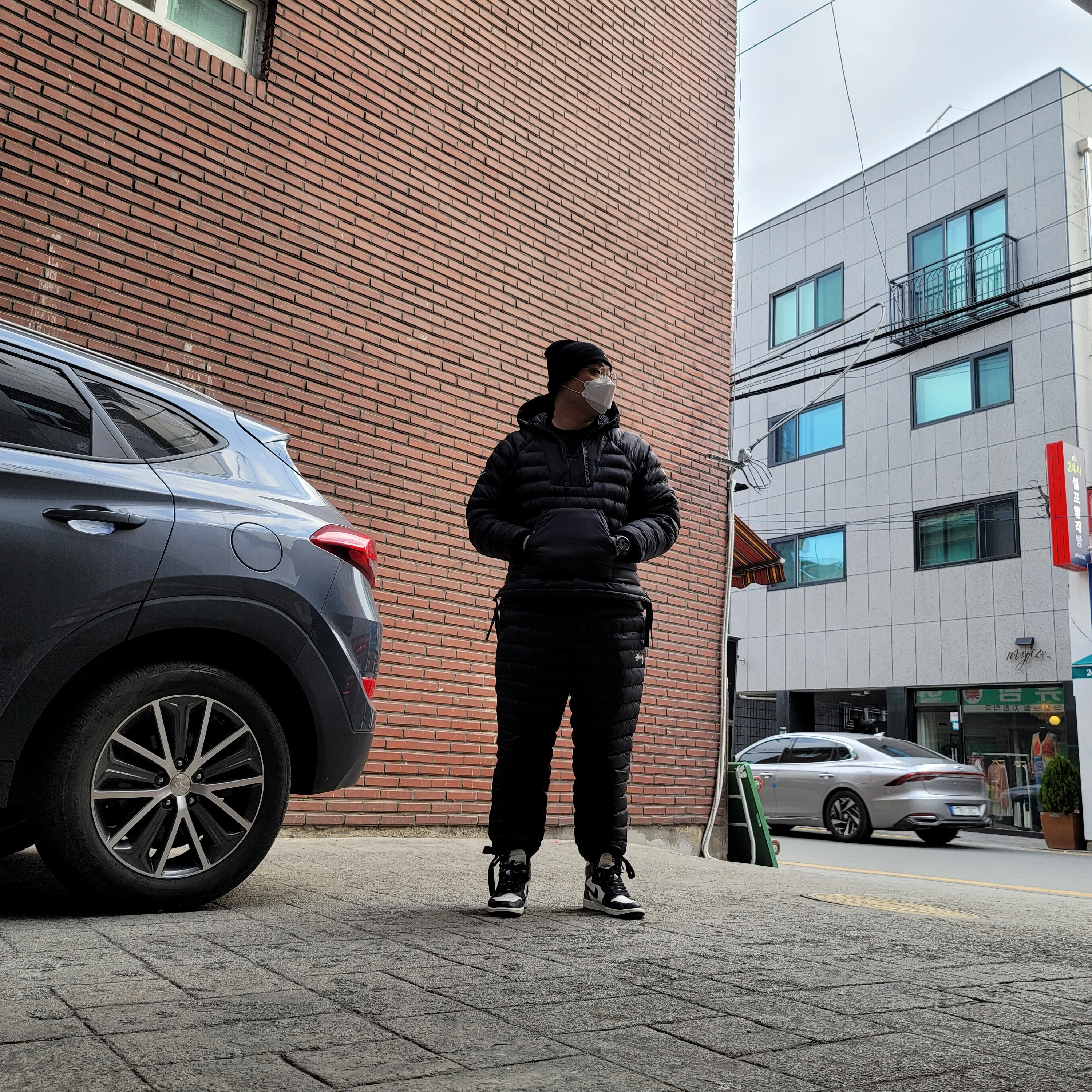 Nike x Stussy Insultd Pants Black - Asia, Jordan 1 Retro High OG Black Mocha 착용 스타일