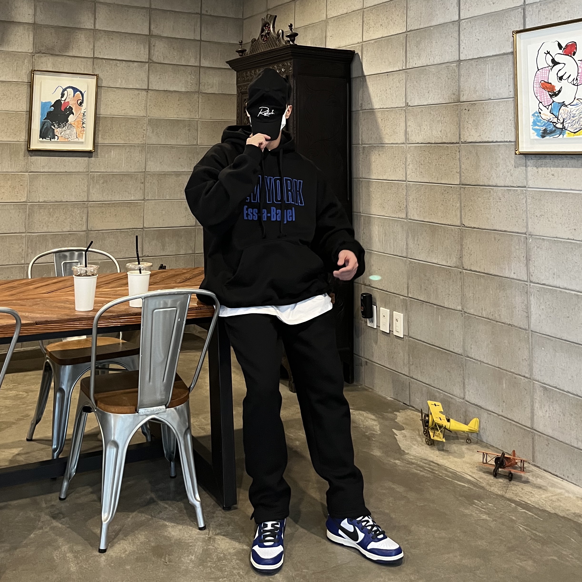 Nike x Ambush Dunk High Deep Royal Blue 착용 스타일 - 1