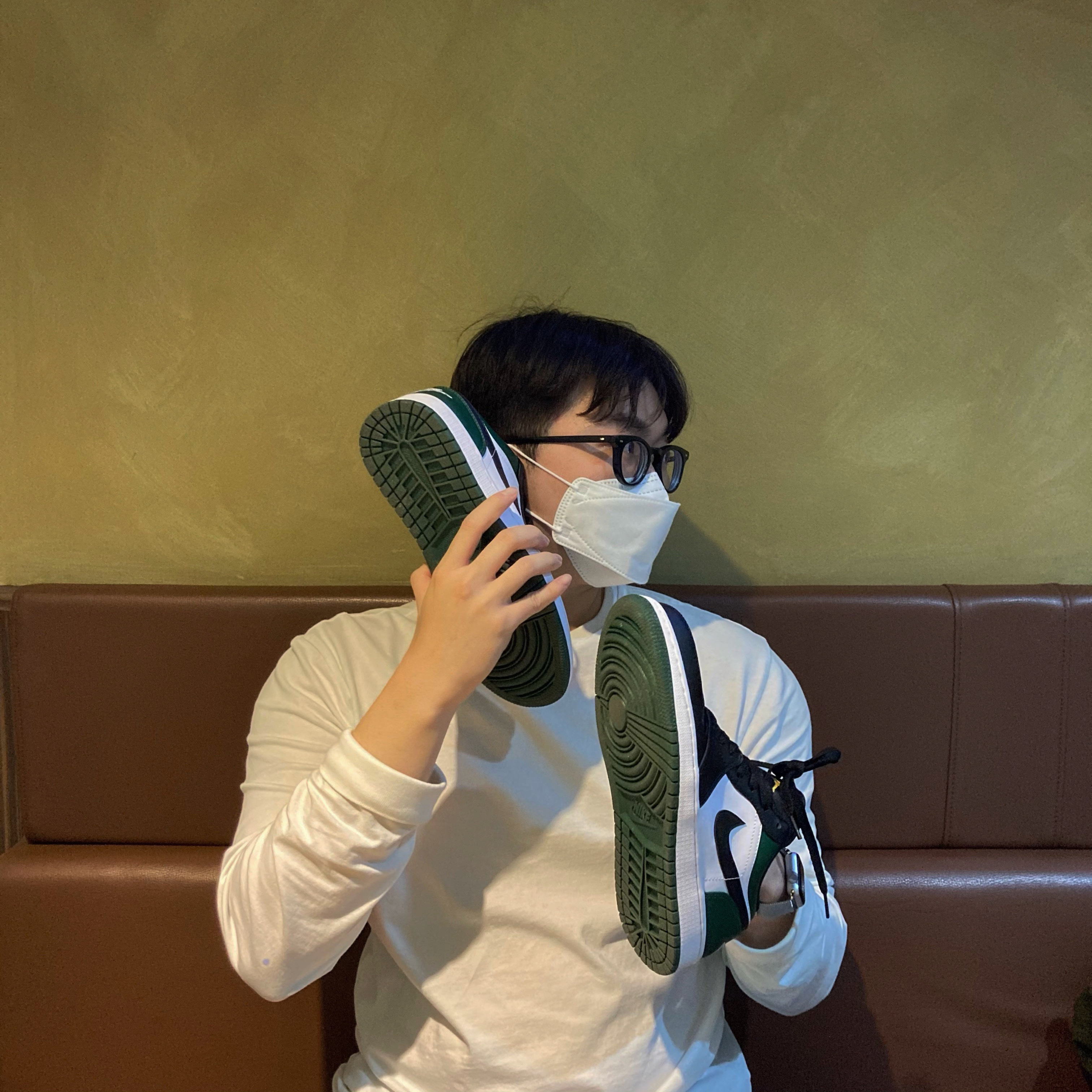 Jordan 1 Low Green Toe 착용 스타일