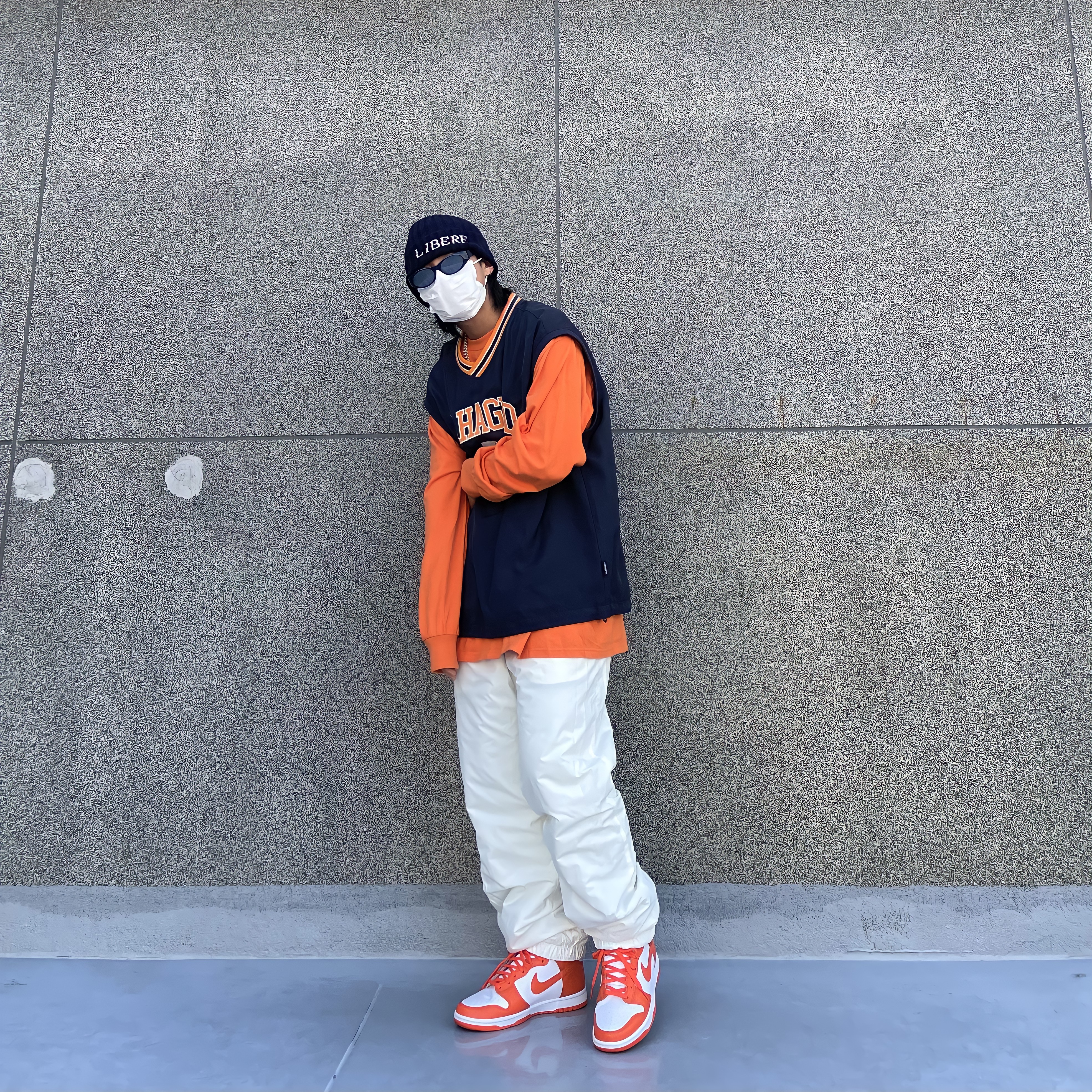 Nike Dunk High Retro Orange Blaze 착용 스타일