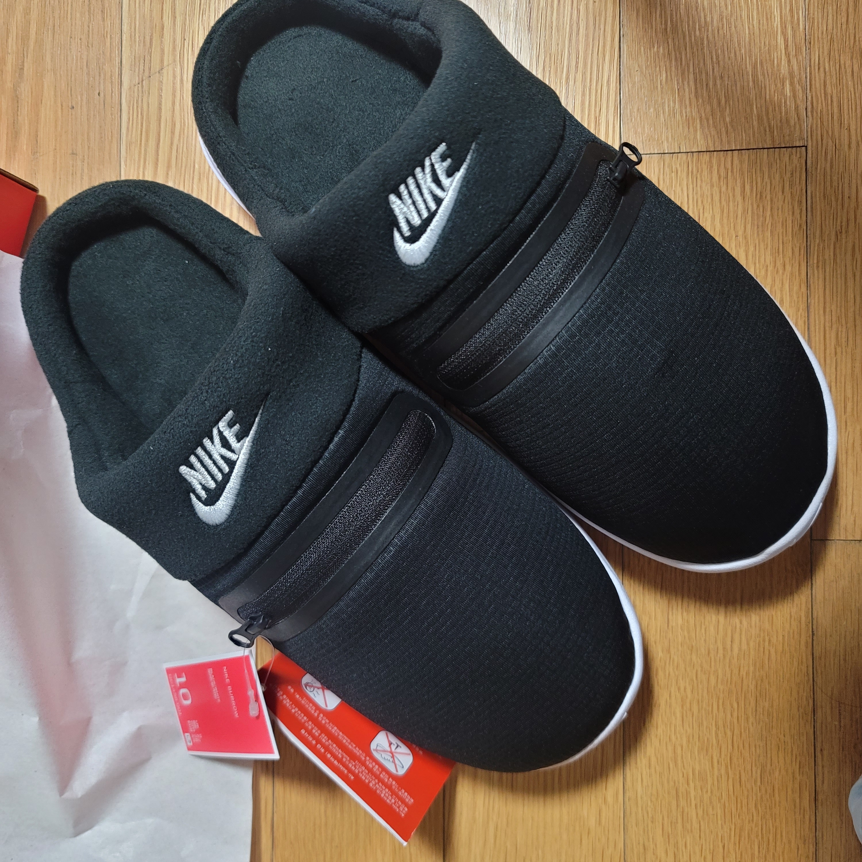 Nike Burrow Black White 착용 스타일 - 1