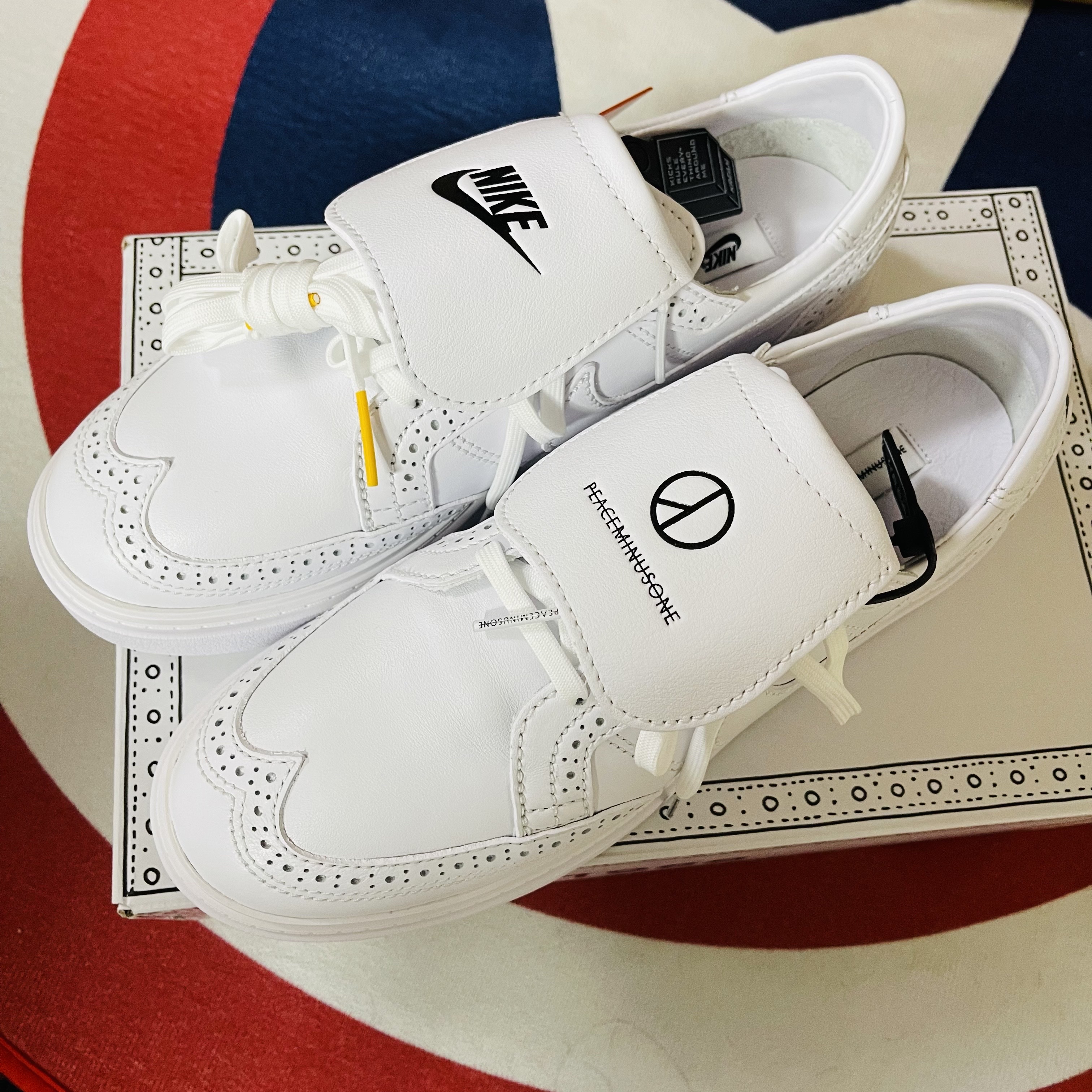 Nike x Peaceminusone Kwondo1 White 착용 스타일