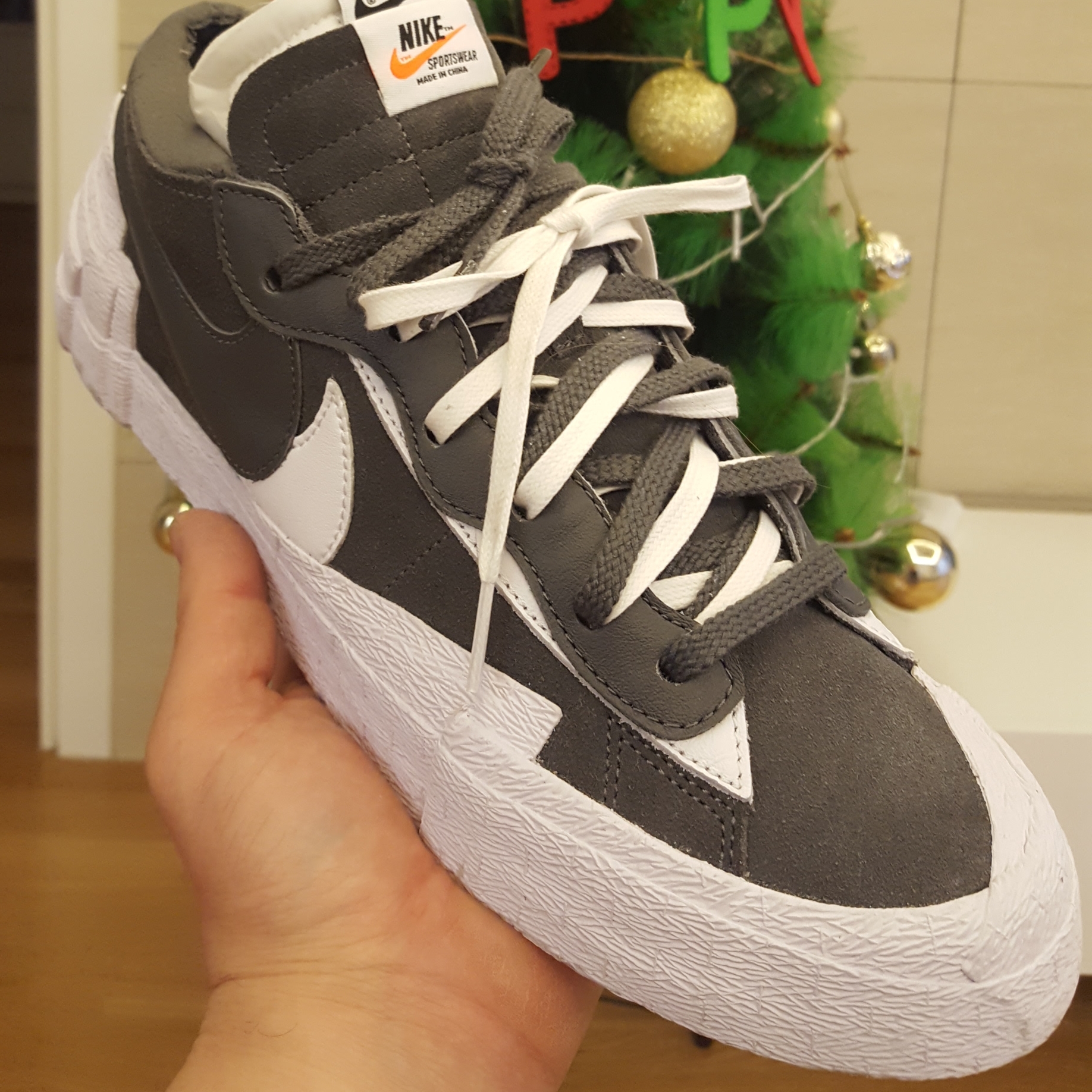 Nike x Sacai Blazer Low Iron Grey 착용 스타일