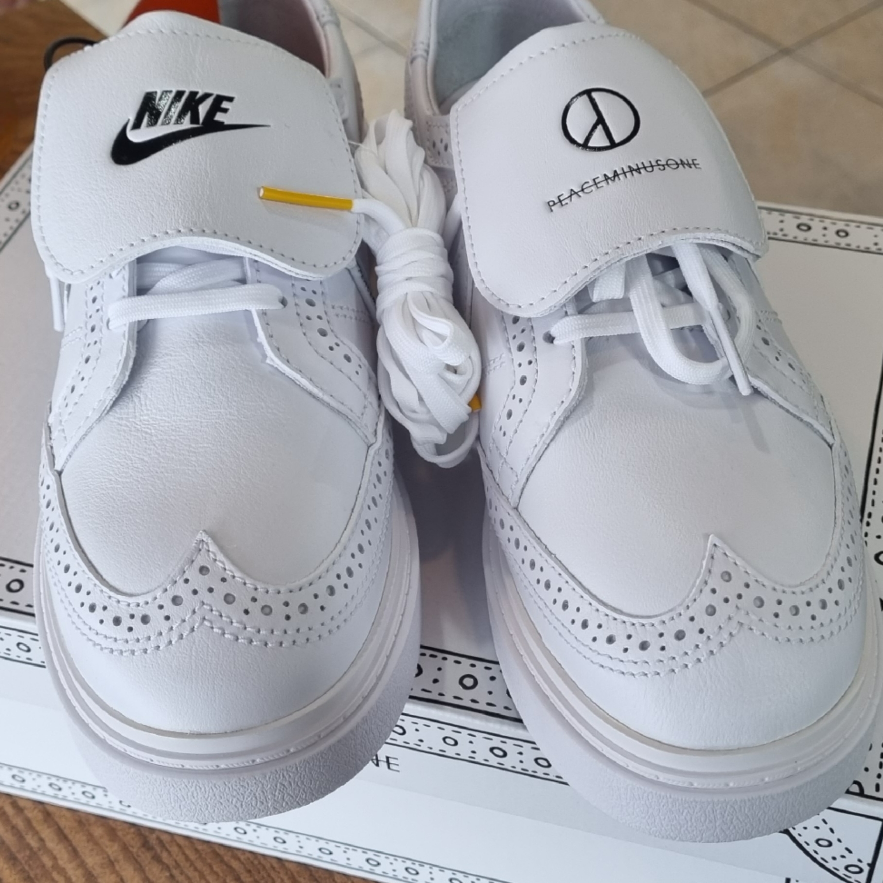 Nike x Peaceminusone Kwondo1 White 착용 스타일