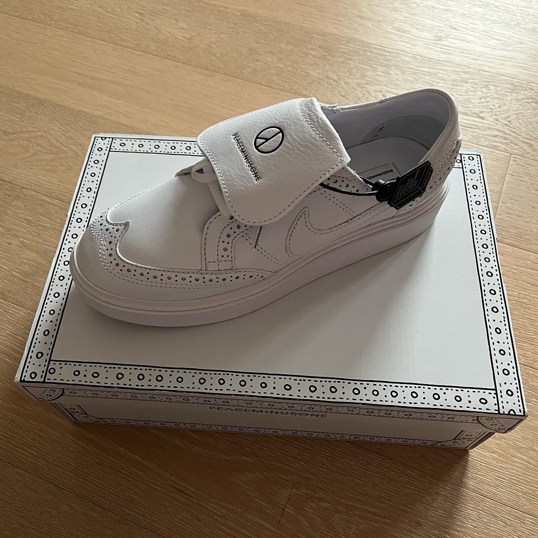 Nike x Peaceminusone Kwondo1 White 착용 스타일 - 1