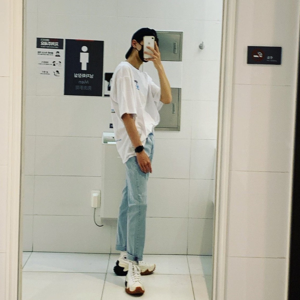 Converse Run Star Motion High White 착용 스타일