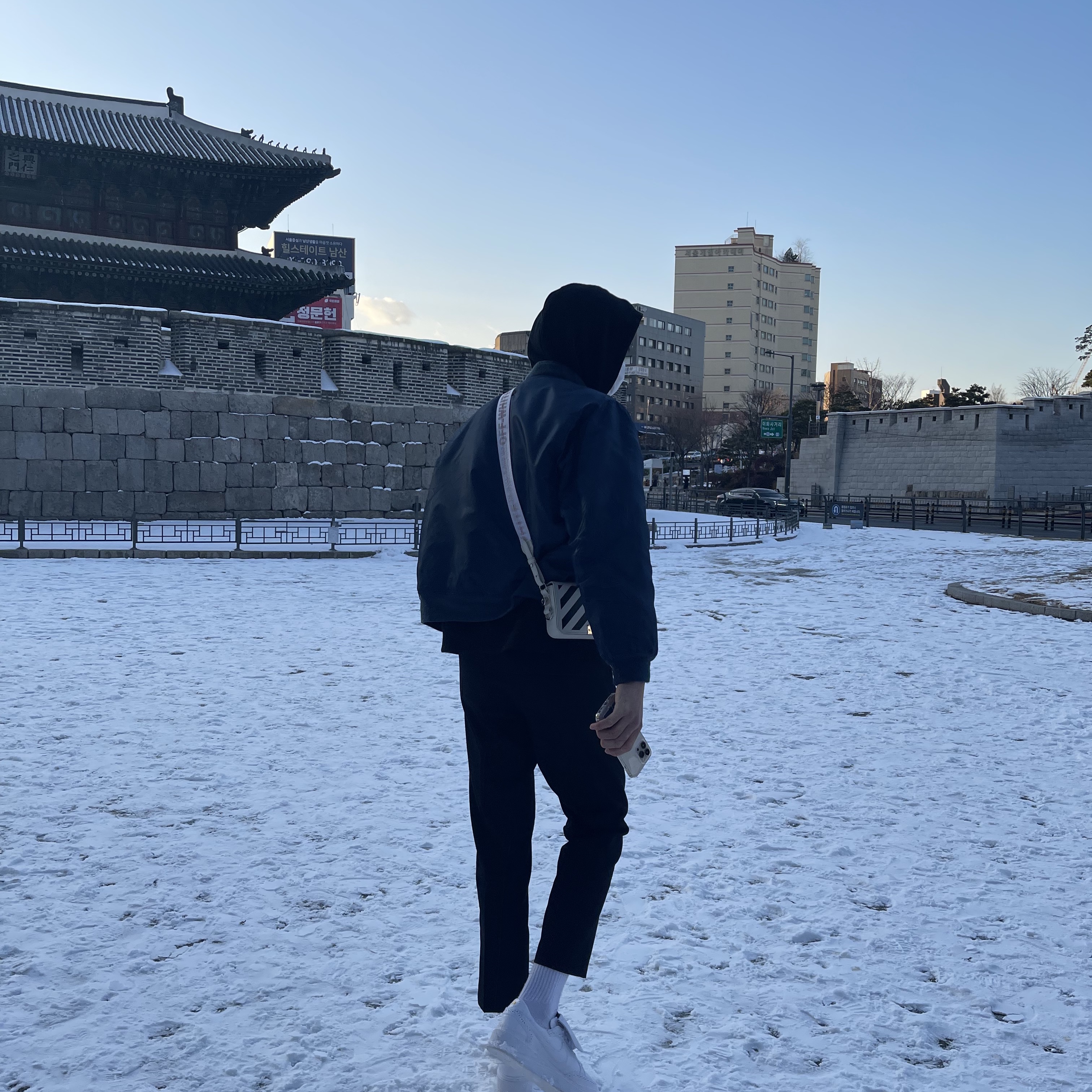 Nike x Peaceminusone Kwondo1 White 착용 스타일 - 2